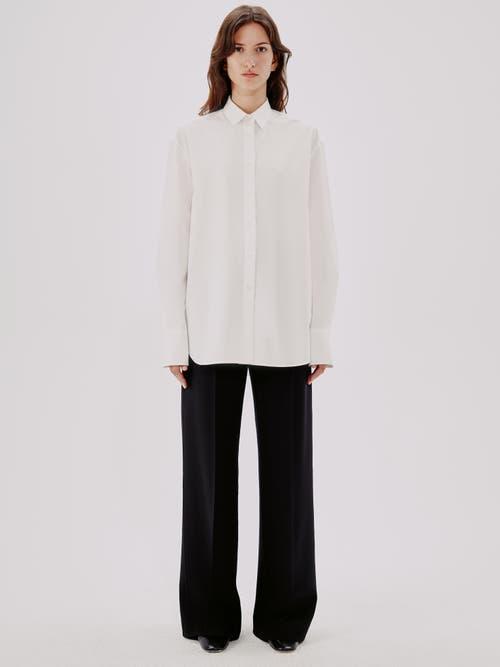 Another Tomorrow OVERSIZED MENS SHIRT in White at Nordstrom, Size X-Small It Product Image