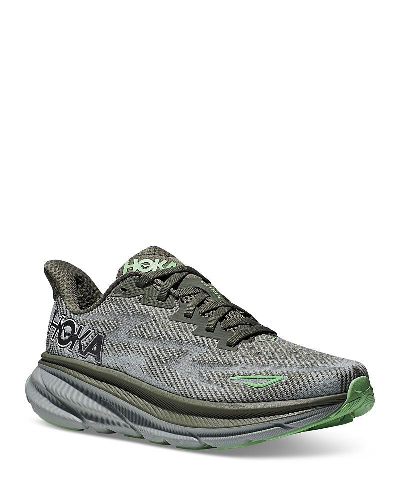 Hoka Mens Clifton 9 Running Sneakers in Ice Water Product Image