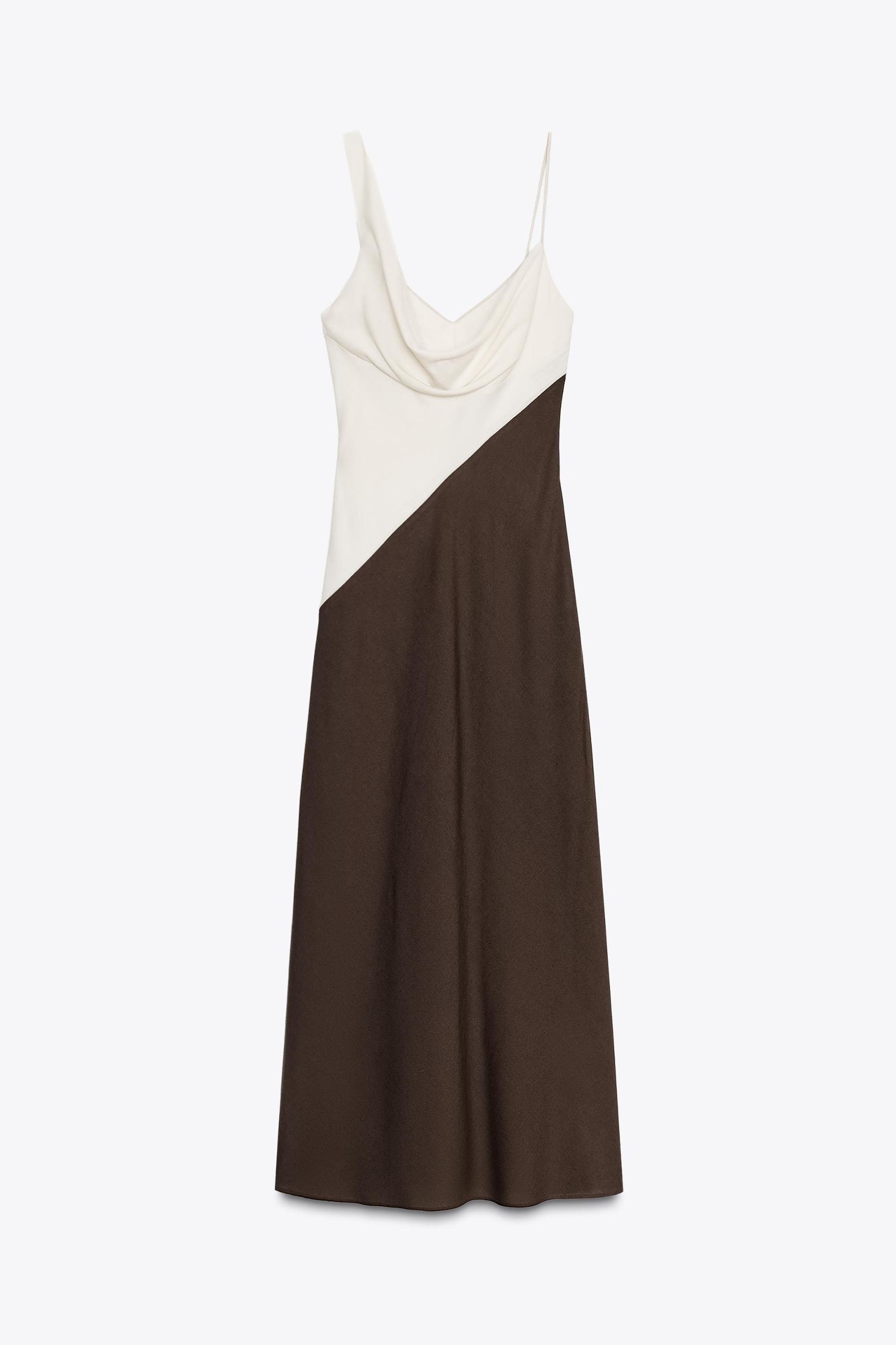 COMBINATION MIDI DRESS Product Image