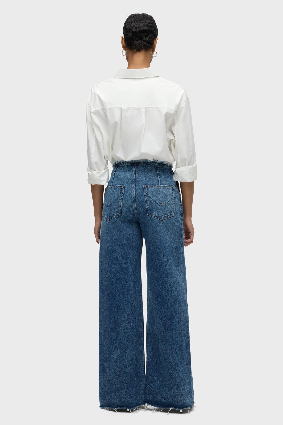 James High-Rise Darted Wide Leg Petite Jean Female Product Image
