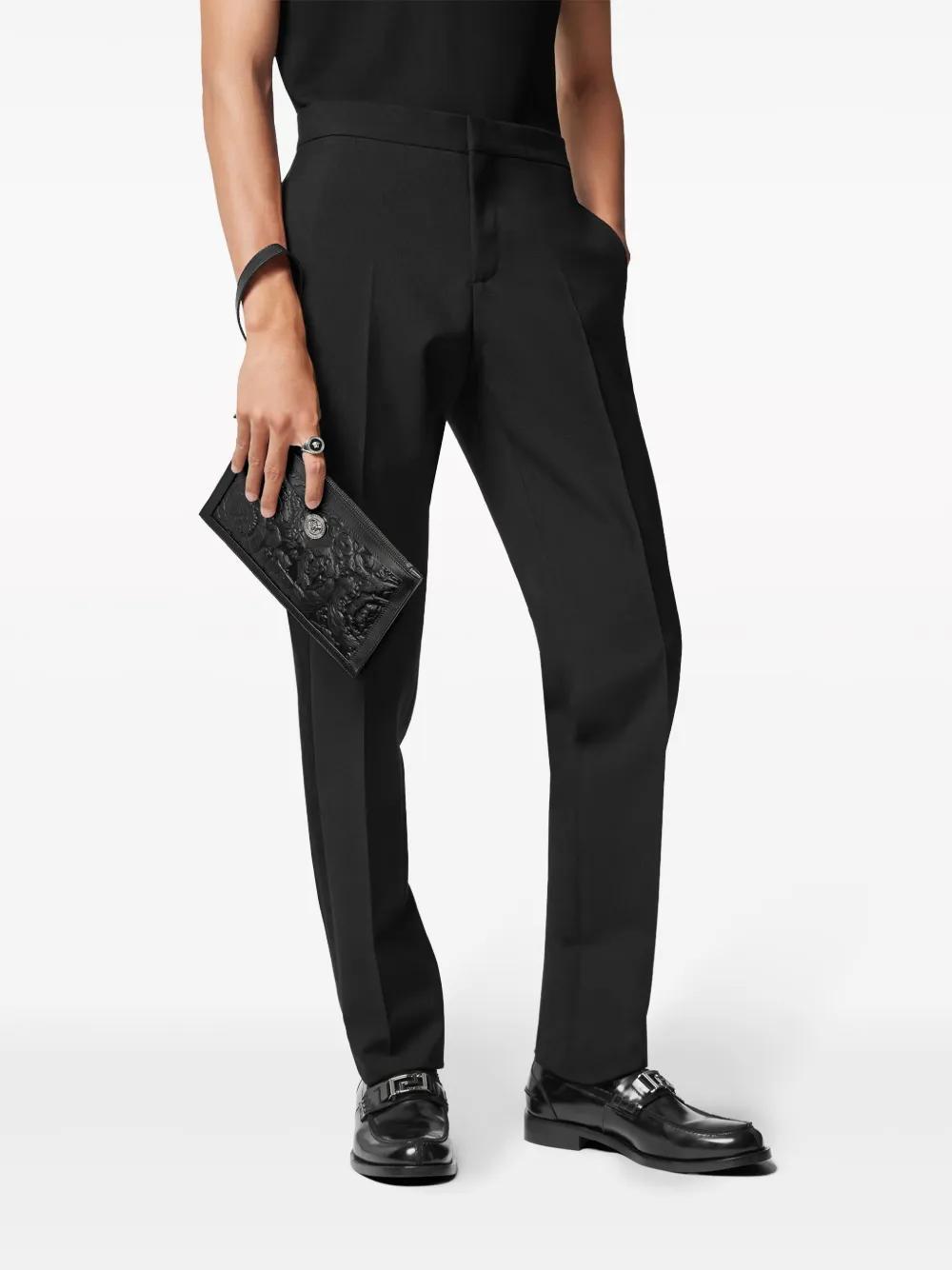 VERSACE Medusa Biggie Barocco Clutch Bag In Black Product Image
