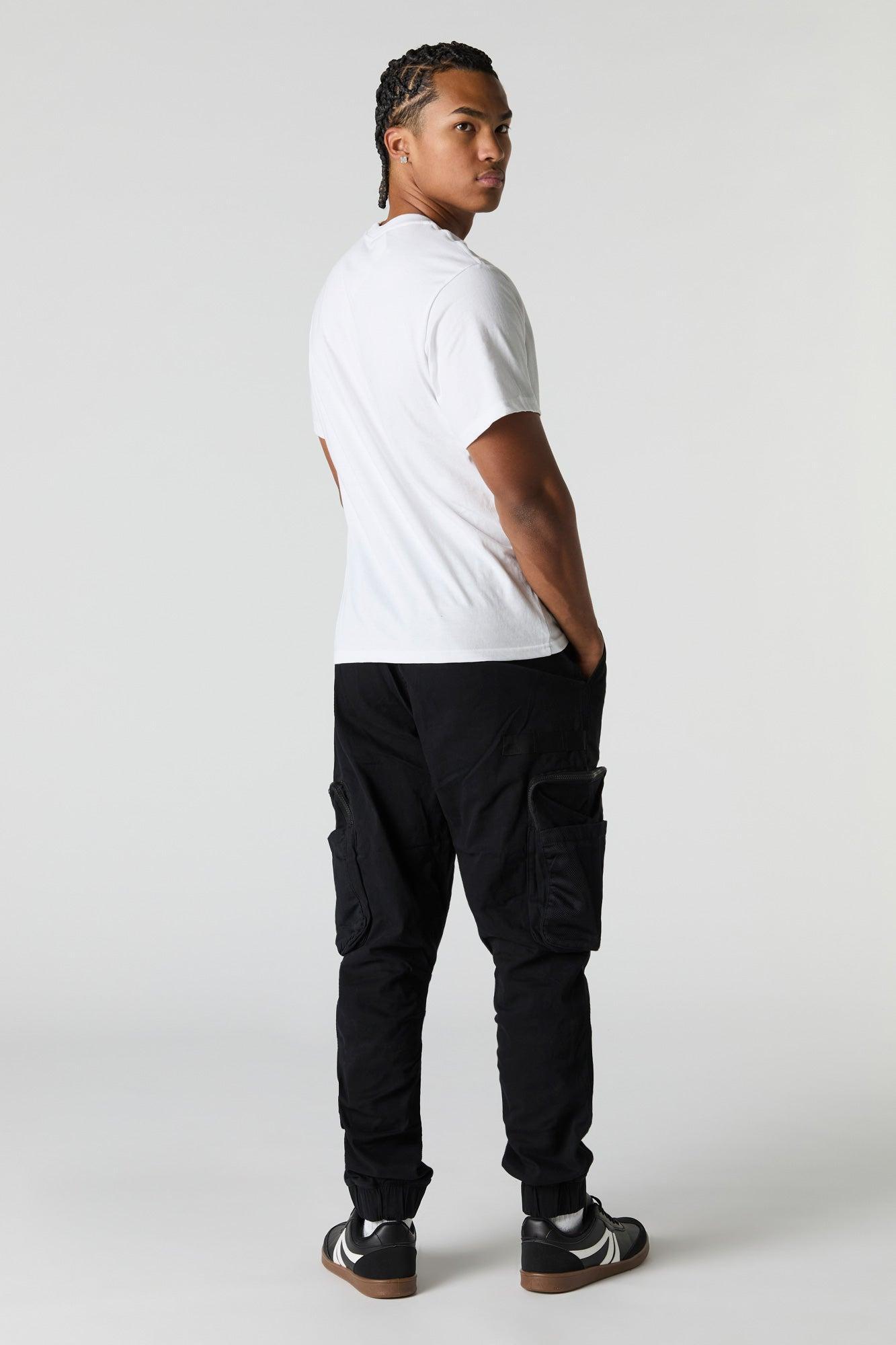 Zipper Mesh Pocket Cargo Jogger Male Product Image