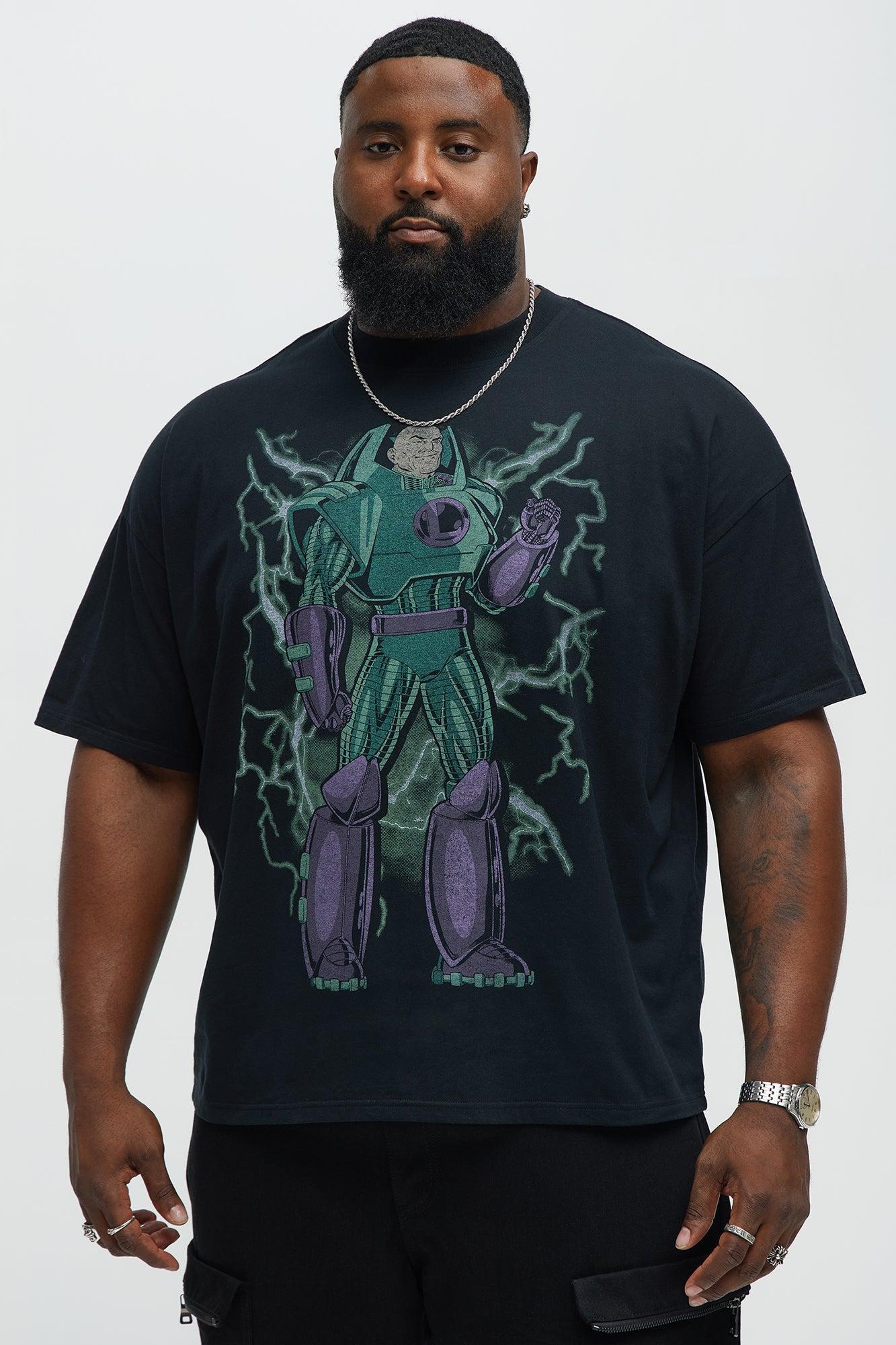 Superman Lex Luthor Oversized Short Sleeve Tee - Black Product Image
