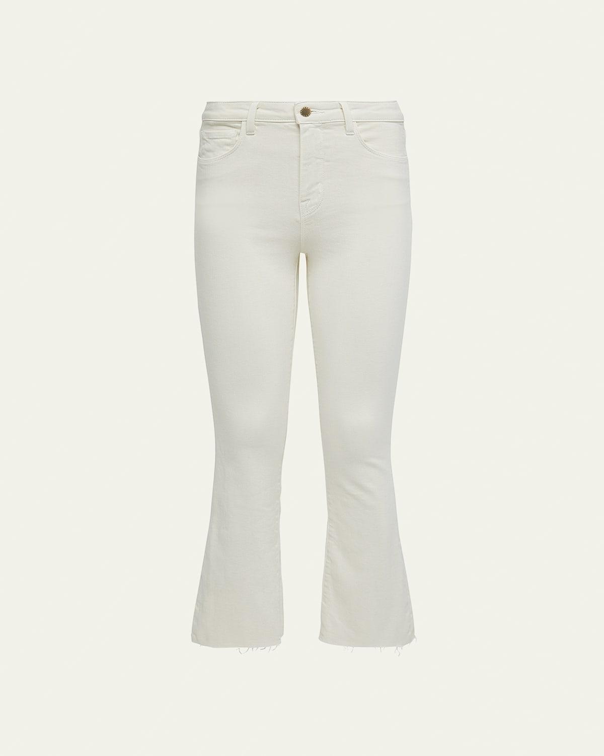 Kendra High-Rise Crop Flare Jeans Product Image