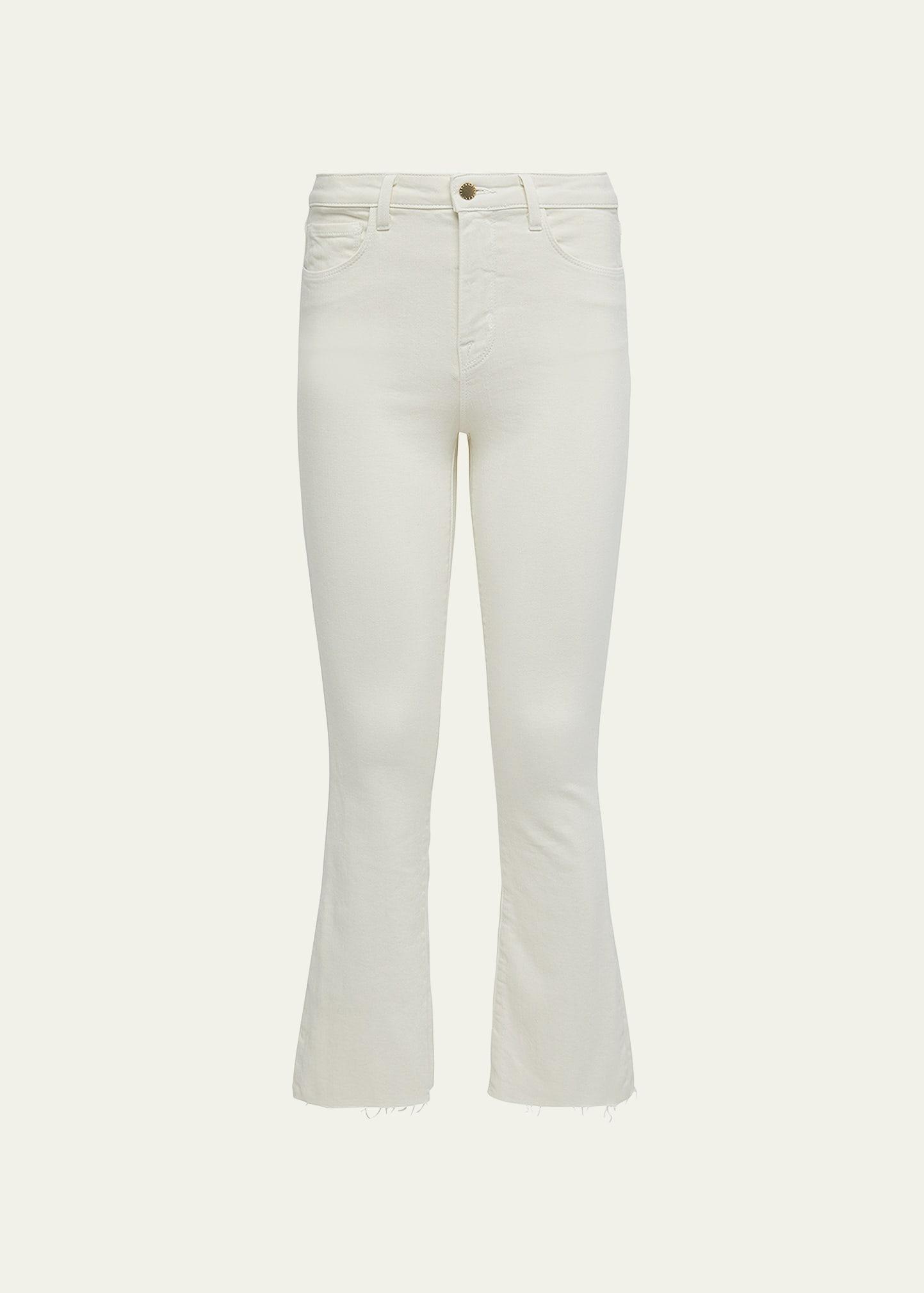 Kendra High-Rise Crop Flare Jeans Product Image