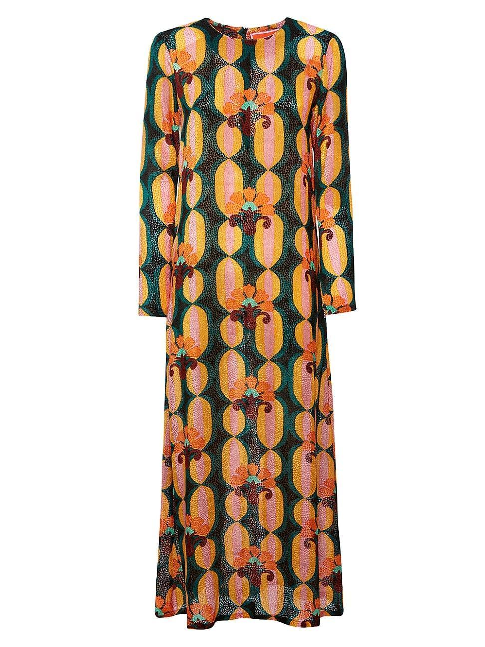 Womens Long Sleeve Swing Dress Product Image