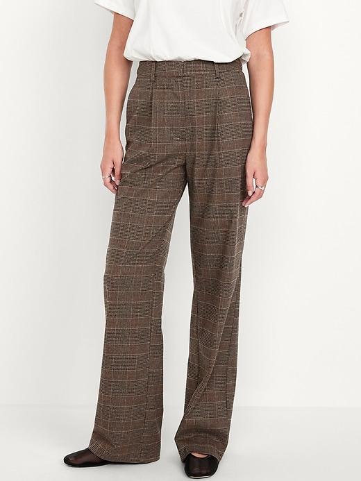 Extra High-Waisted Taylor Trouser Wide-Leg Pants Product Image