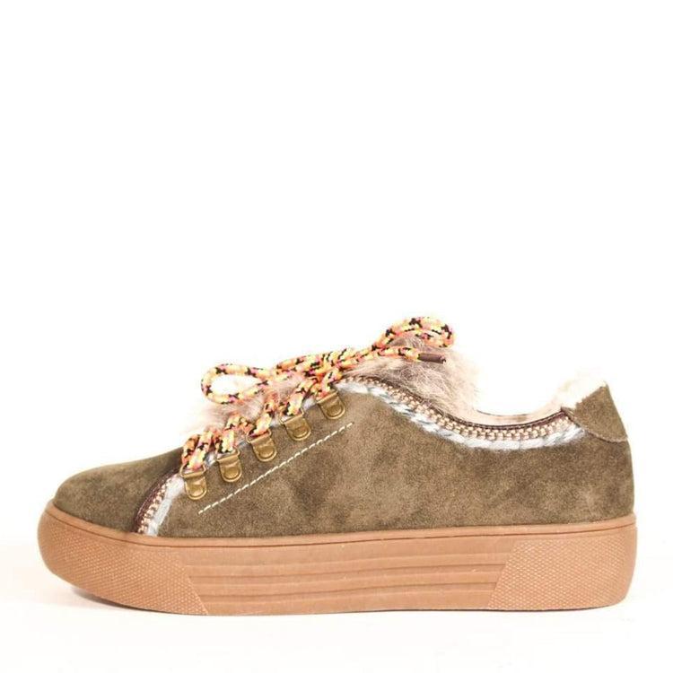 Cyclone Suede Shearling Sneakers Product Image