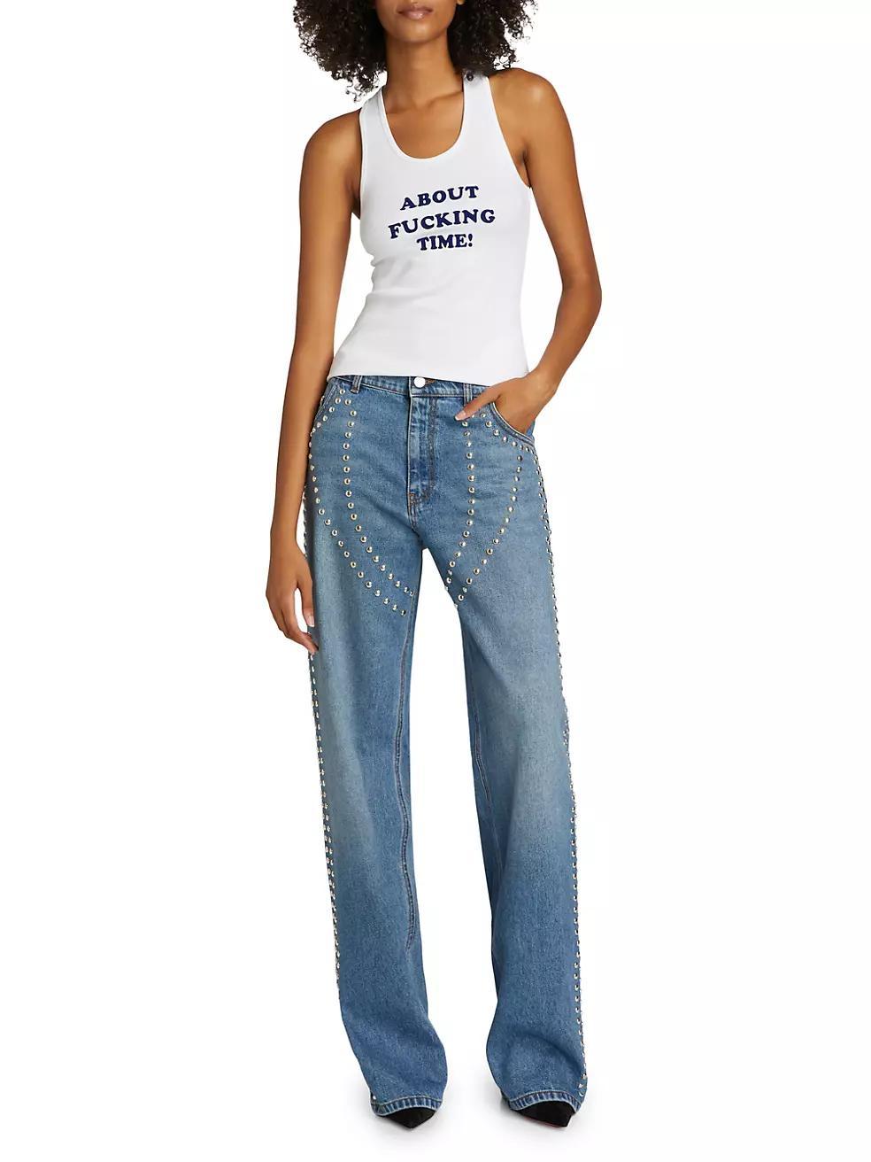 Studded Chaps Mid-Rise Jeans Product Image
