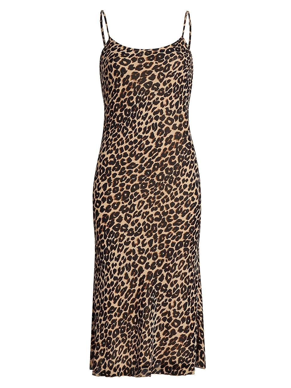 Womens Emerick Leopard Slip Dress Product Image