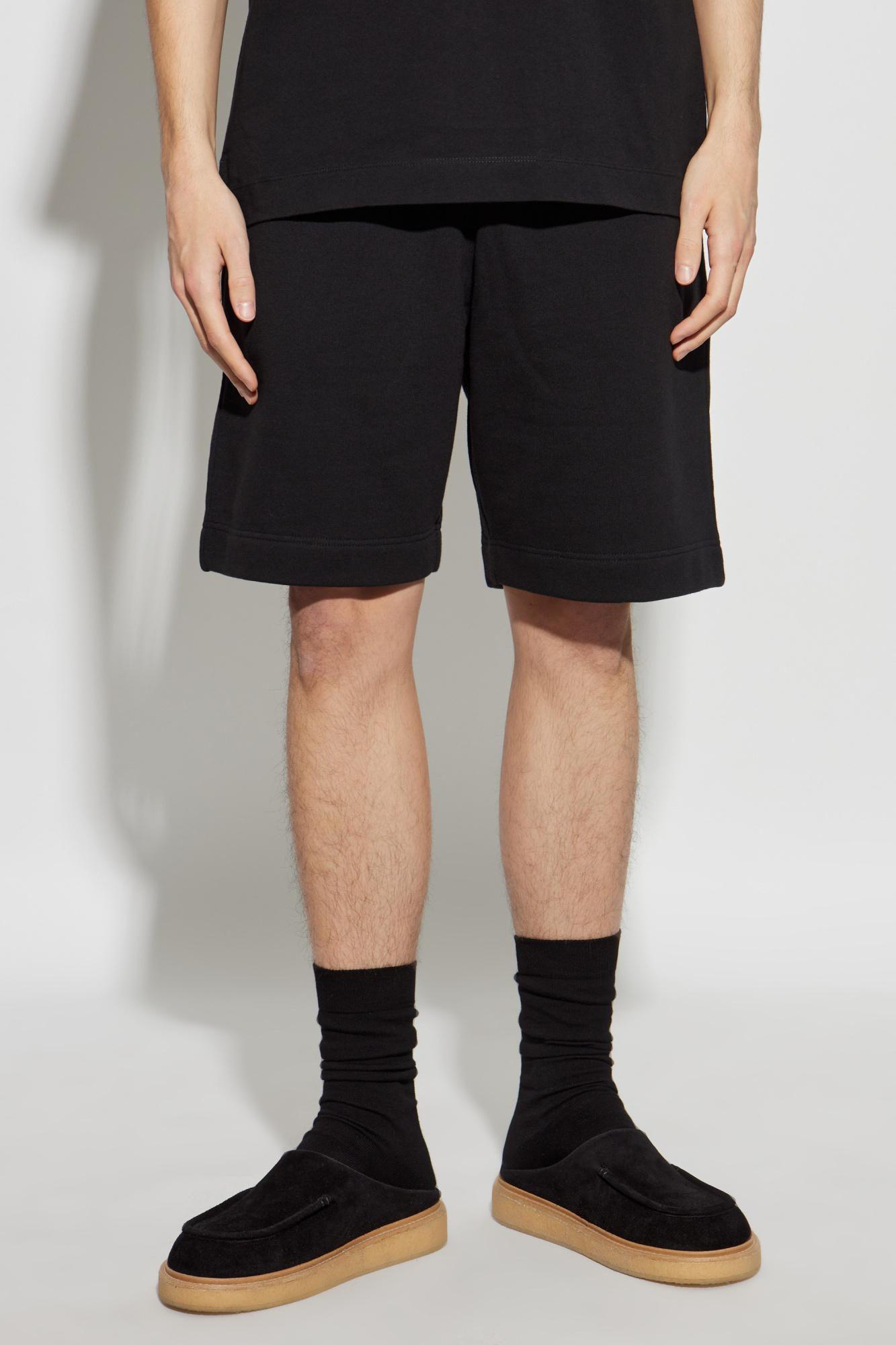 DRIES VAN NOTEN Elastic Waist Shorts In Black Product Image