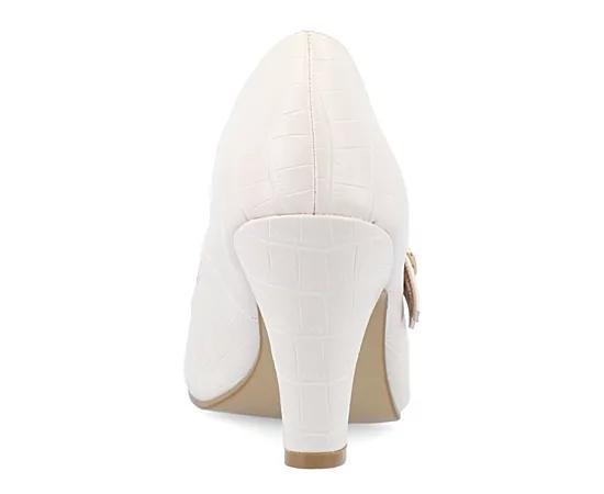 Journee Windy Womens Mary Jane High Heels Brown Product Image