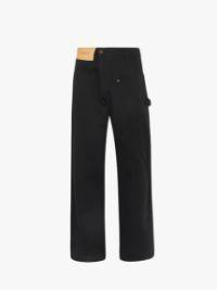 TWISTED WORKWEAR DENIM JEANS in black | JW Anderson US  Product Image
