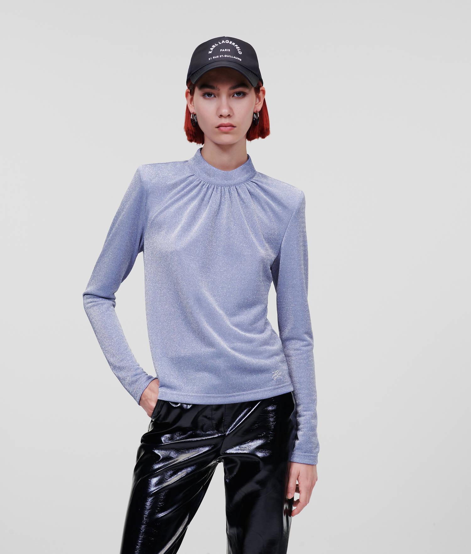 LONG-SLEEVED LUREX TOP Product Image