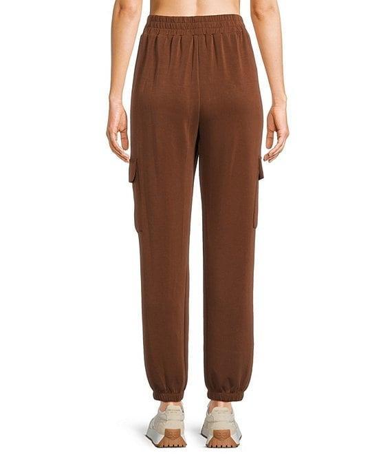 Copper Key Wide Leg Drawstring Coordinating Cargo Joggers Product Image