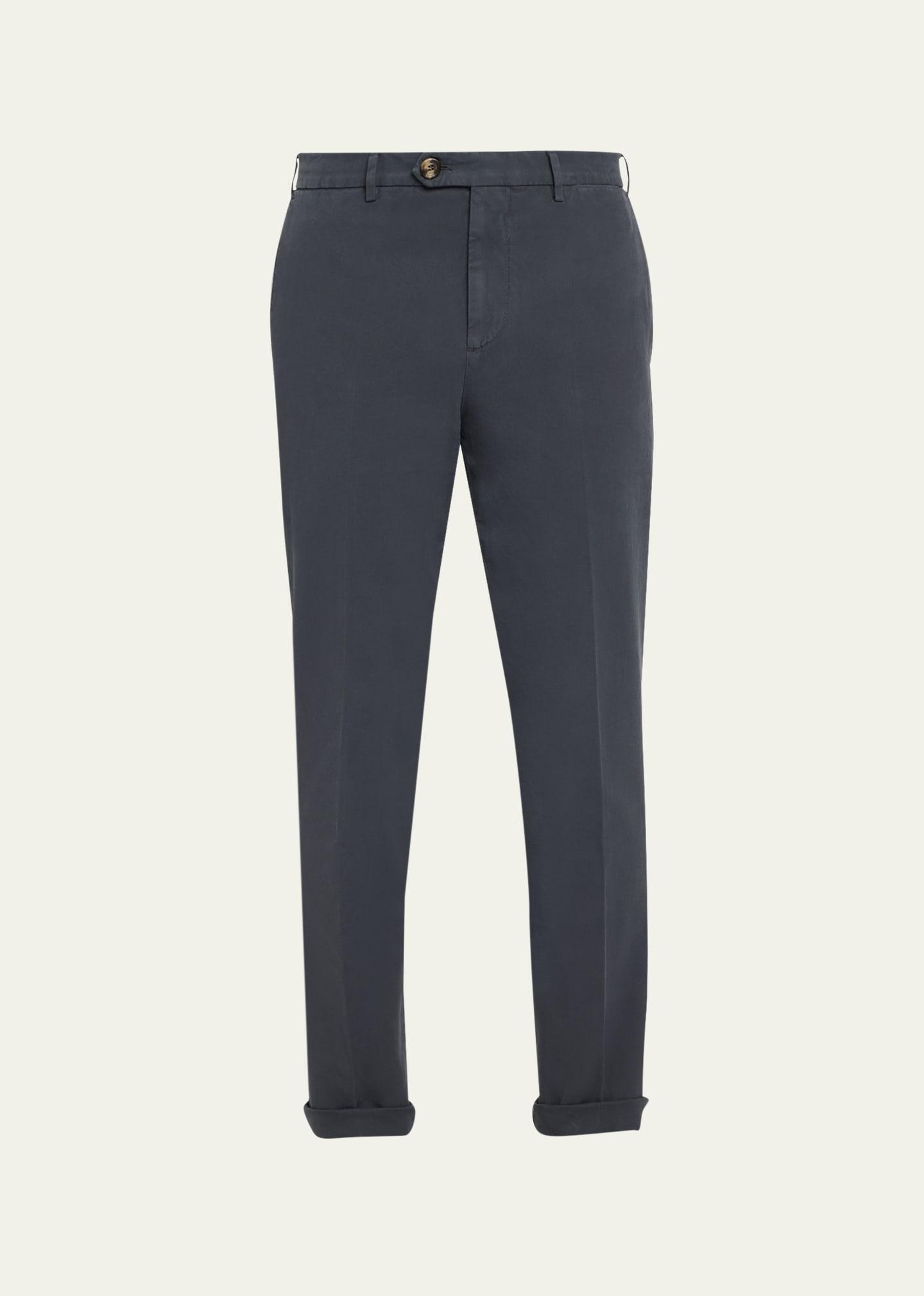 Mens Dyed Flat-Front Pants Product Image