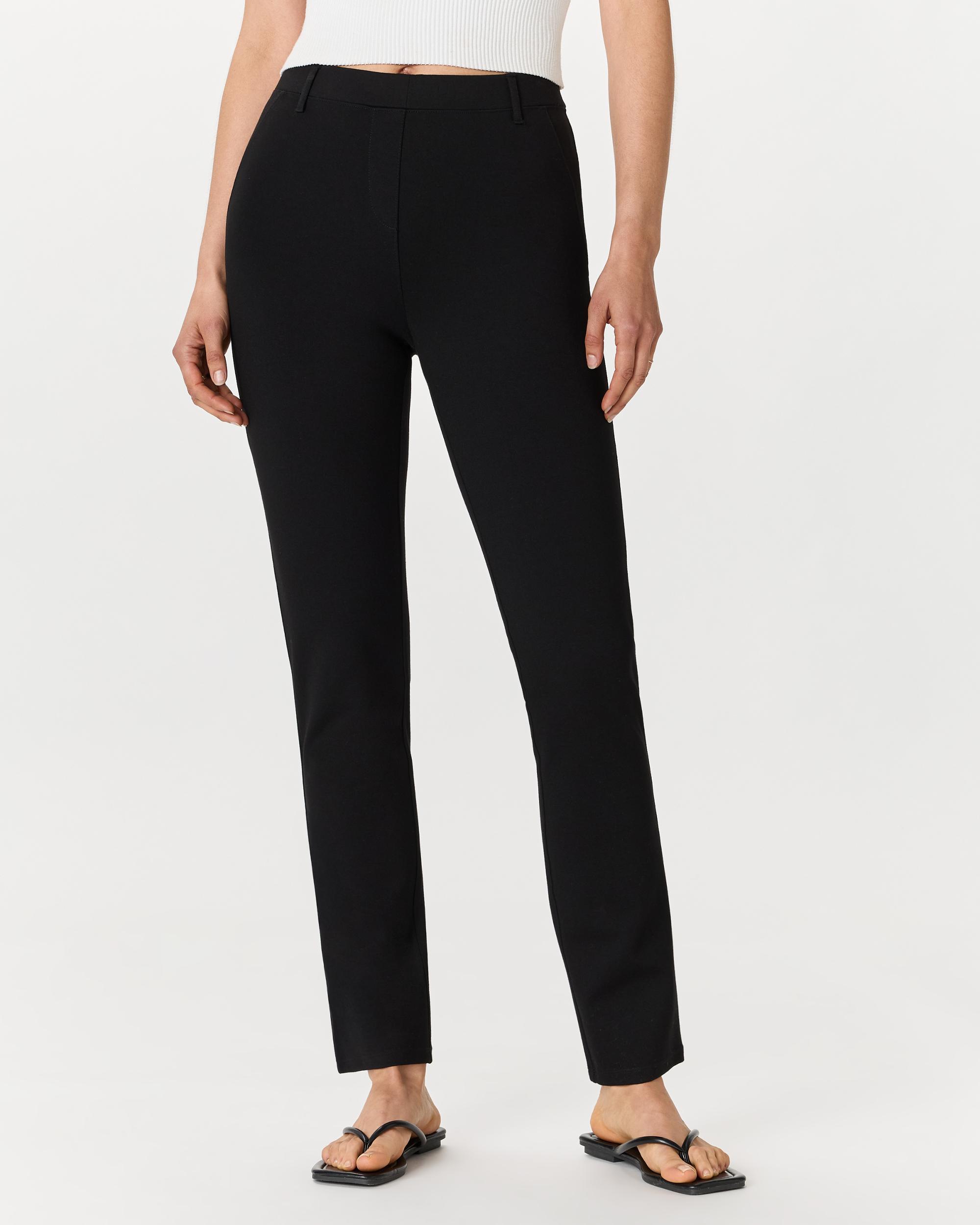 Quince | Women's Ultra-Stretch Ponte Straight Leg Pants Petite Rayon Product Image