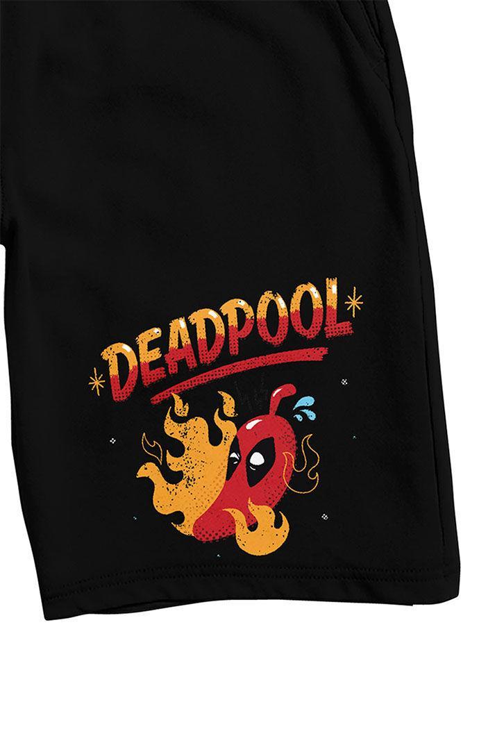 Mens Deadpool Hot Pepper Sleep Shorts Product Image