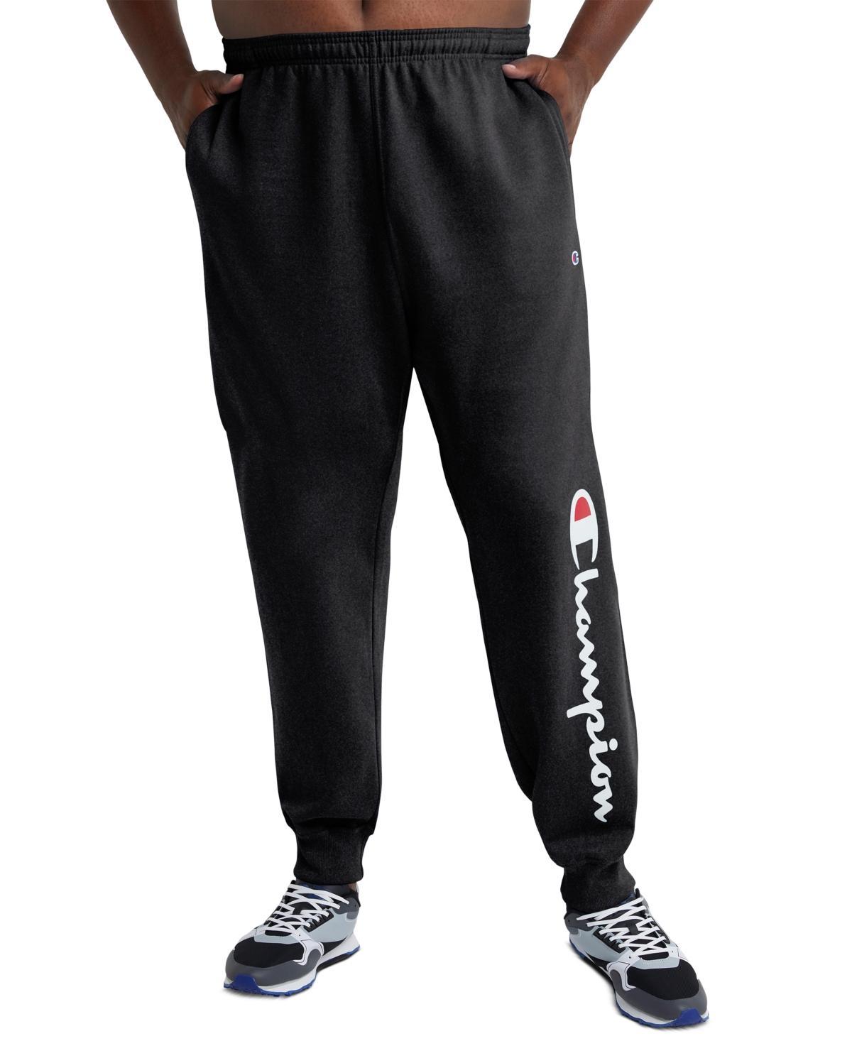 Mens Champion Powerblend Graphic Fleece Joggers Product Image