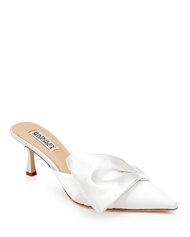Womens Alaya 65MM Satin Mule-Style Pumps Product Image
