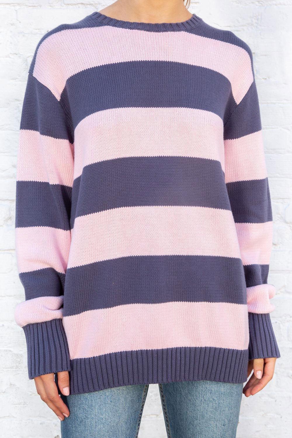 Brianna Cotton Thick Stripe Sweater Product Image
