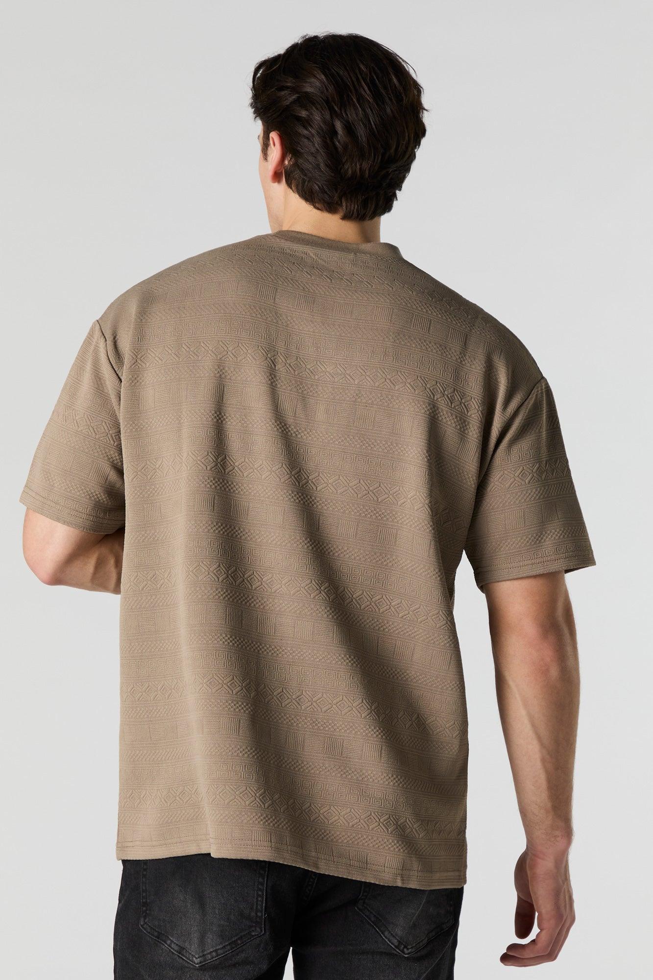 Geo Textured Relaxed T-Shirt Male Product Image