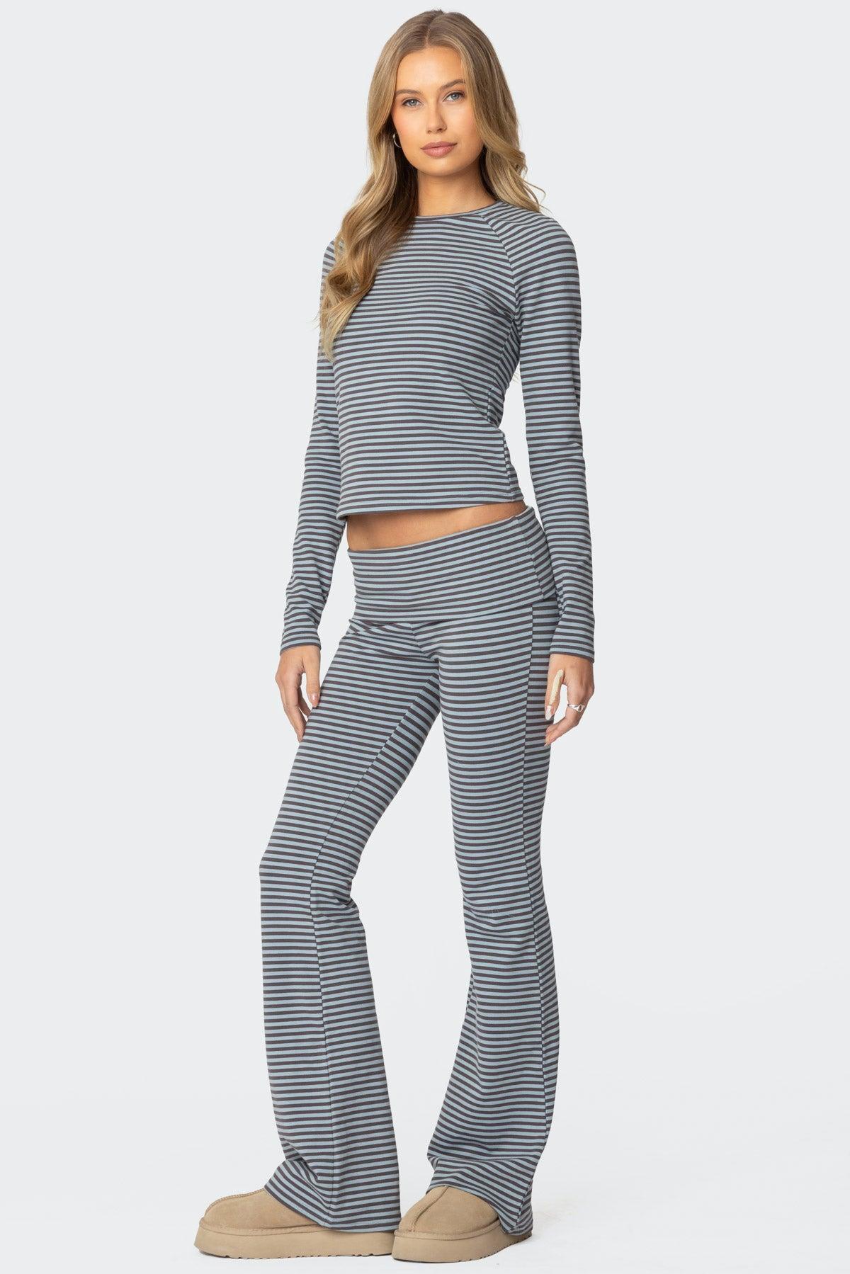 Kaeli Stripey Long Sleeve T Shirt Product Image