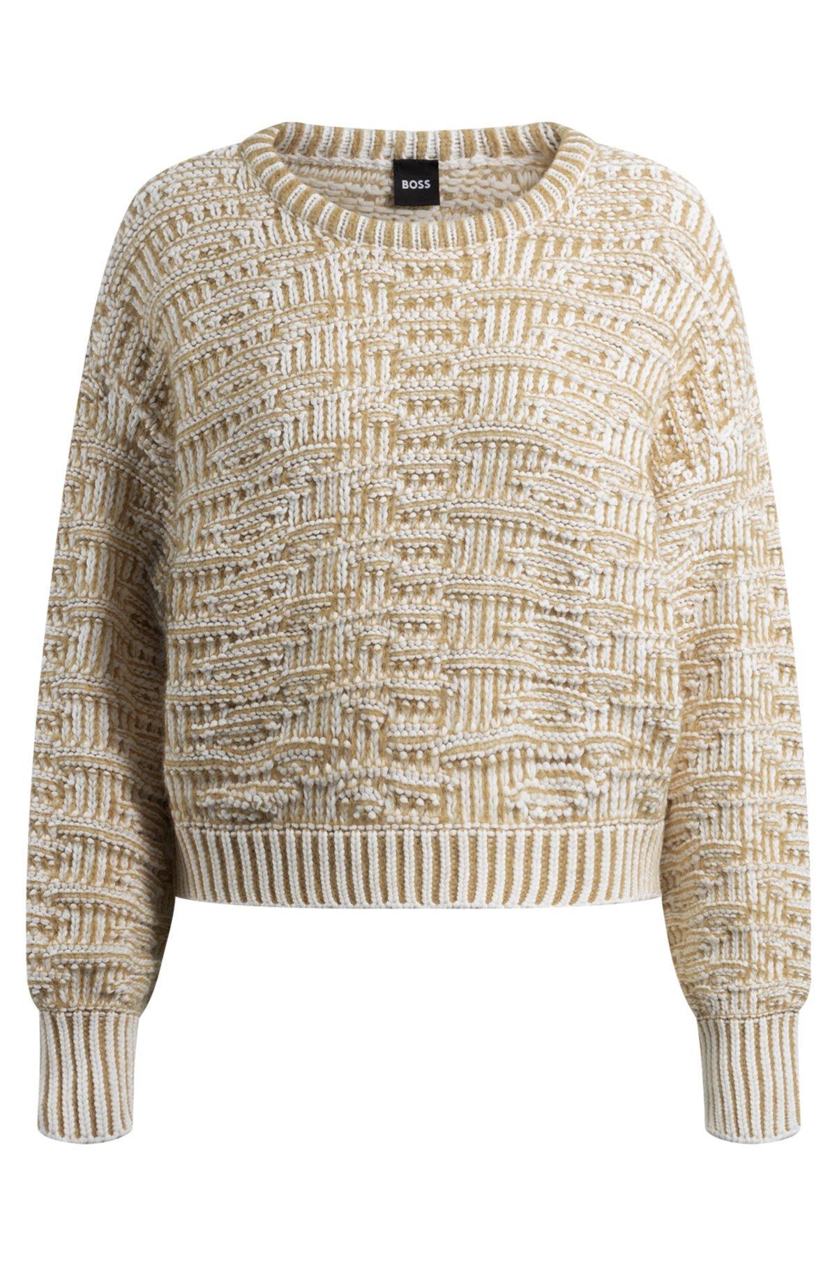 BOSS -  sweater with 3D knit - Patterned Product Image