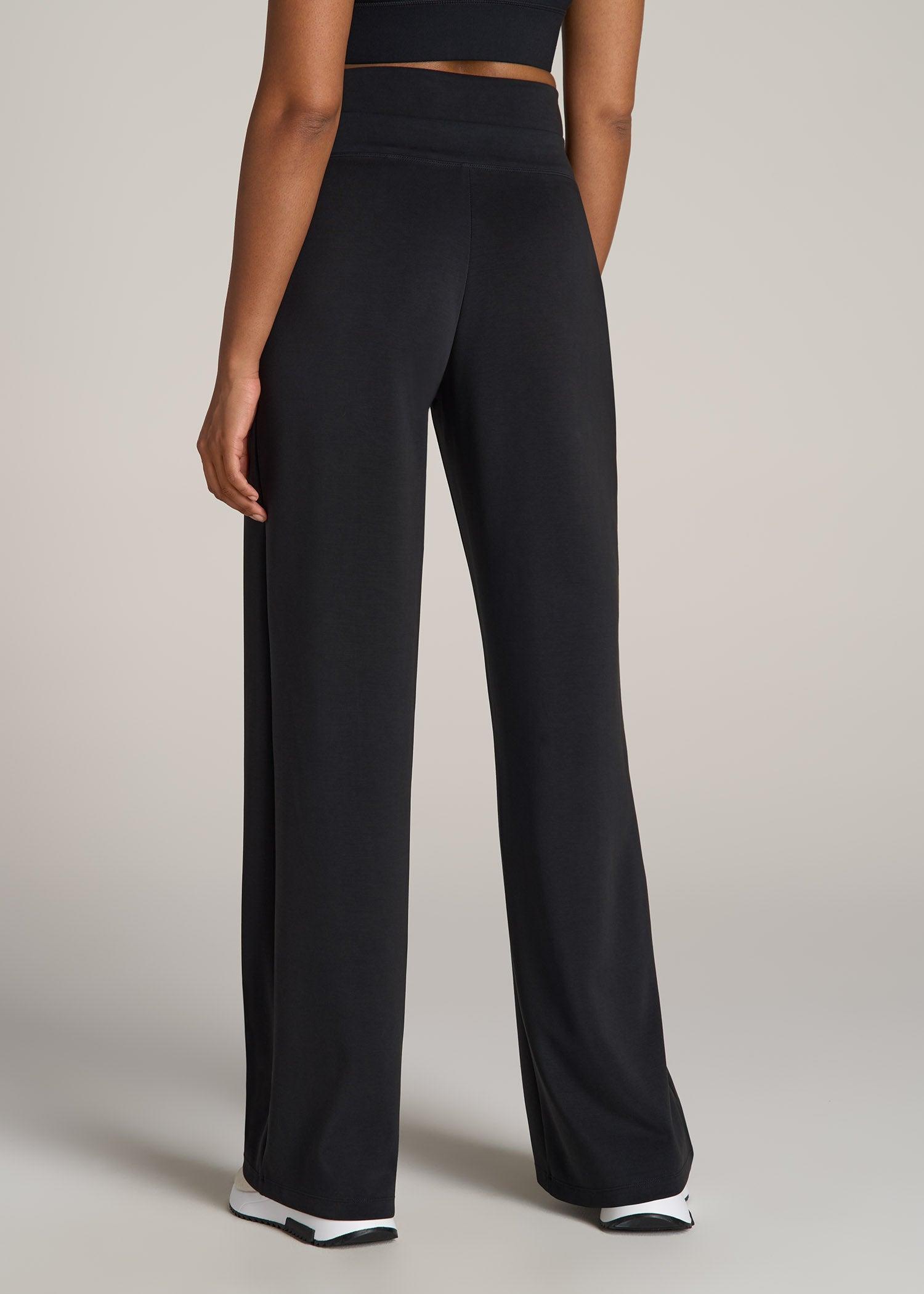 Soft Motion Wide Leg Ultra High Rise Pant for Tall Women in Black Product Image