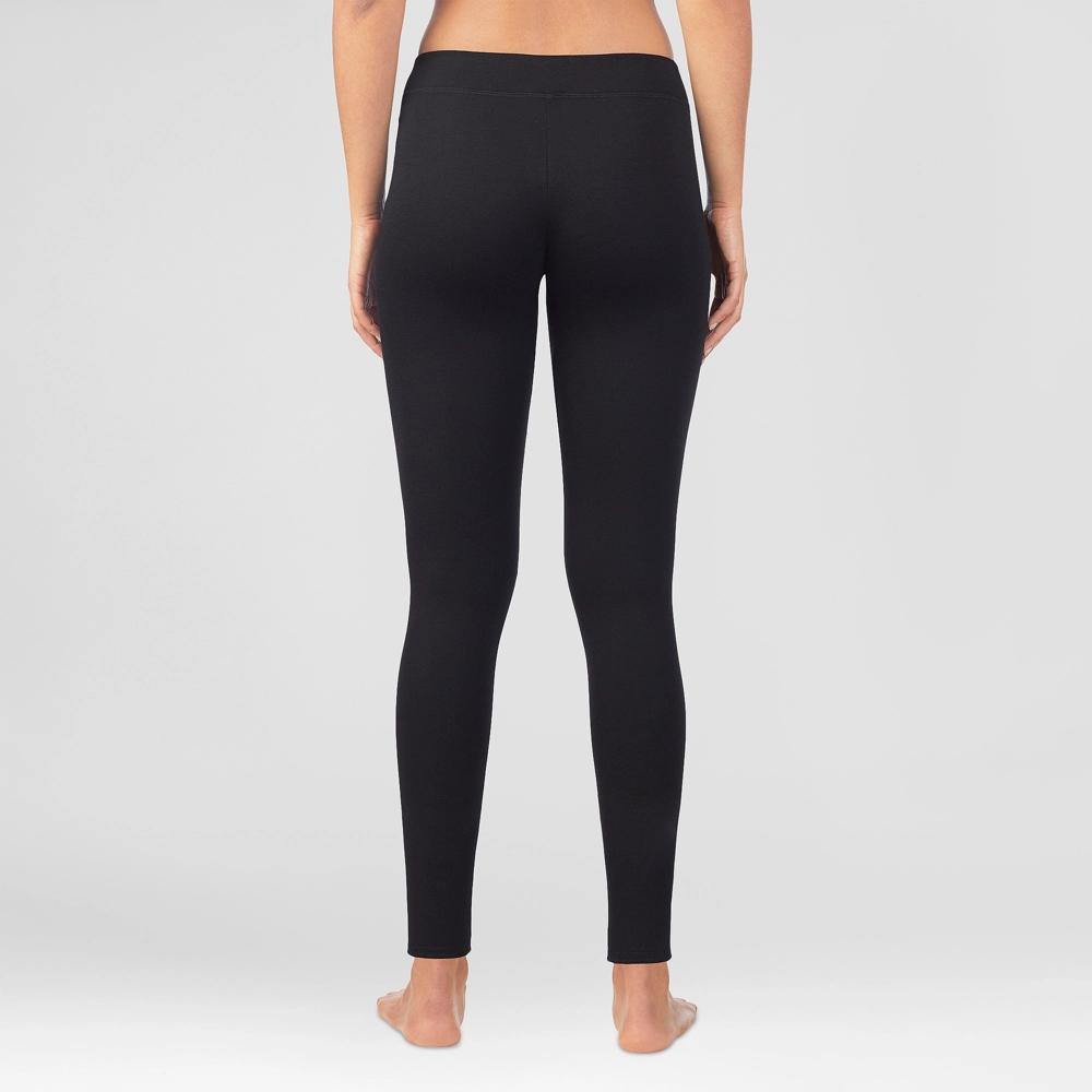 Warm Essentials by Cuddl Duds Womens Luxe Lined Jersey Thermal Leggings XL Product Image