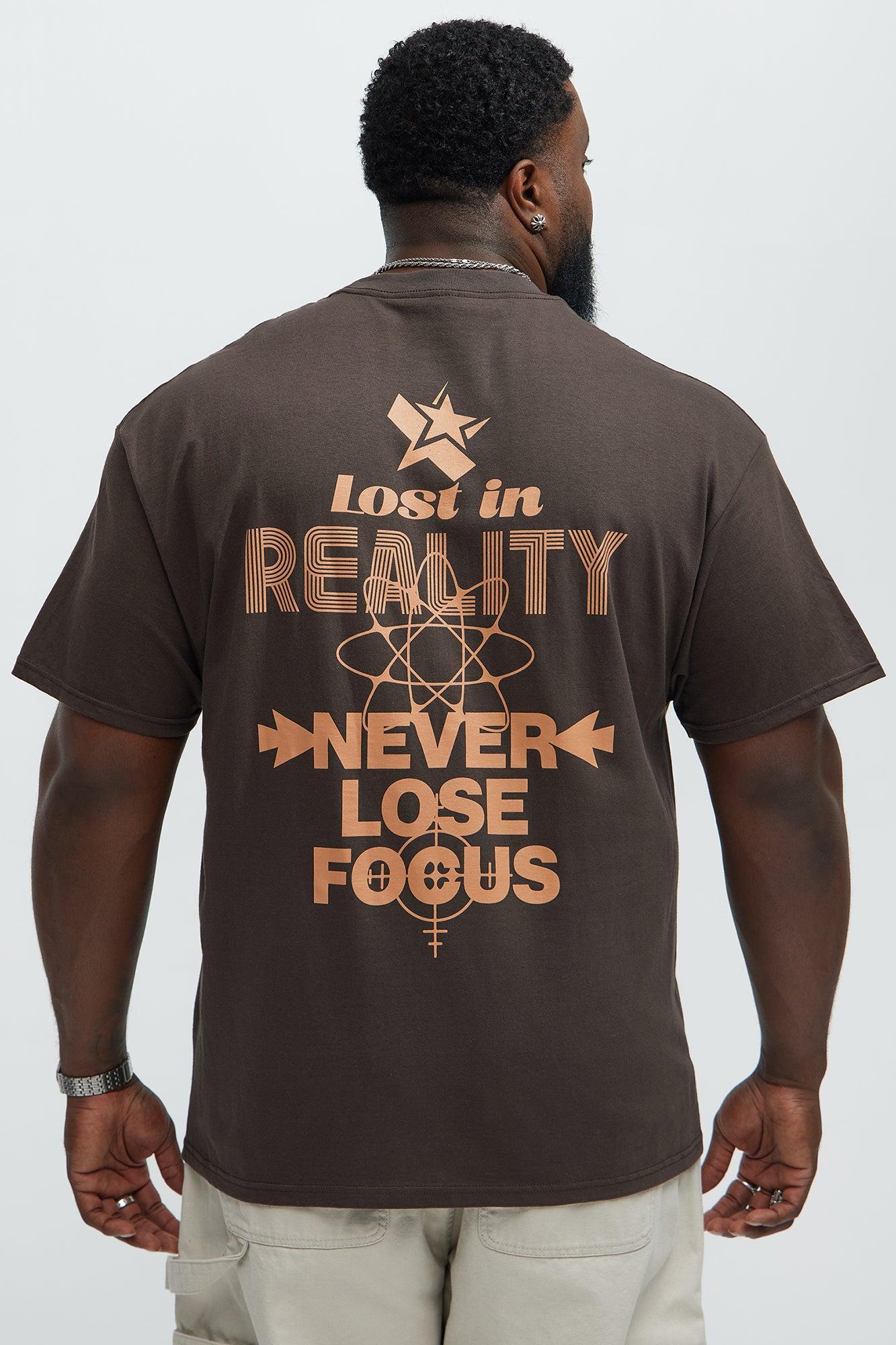 Lost In Reality Short Sleeve Tee - Brown Product Image