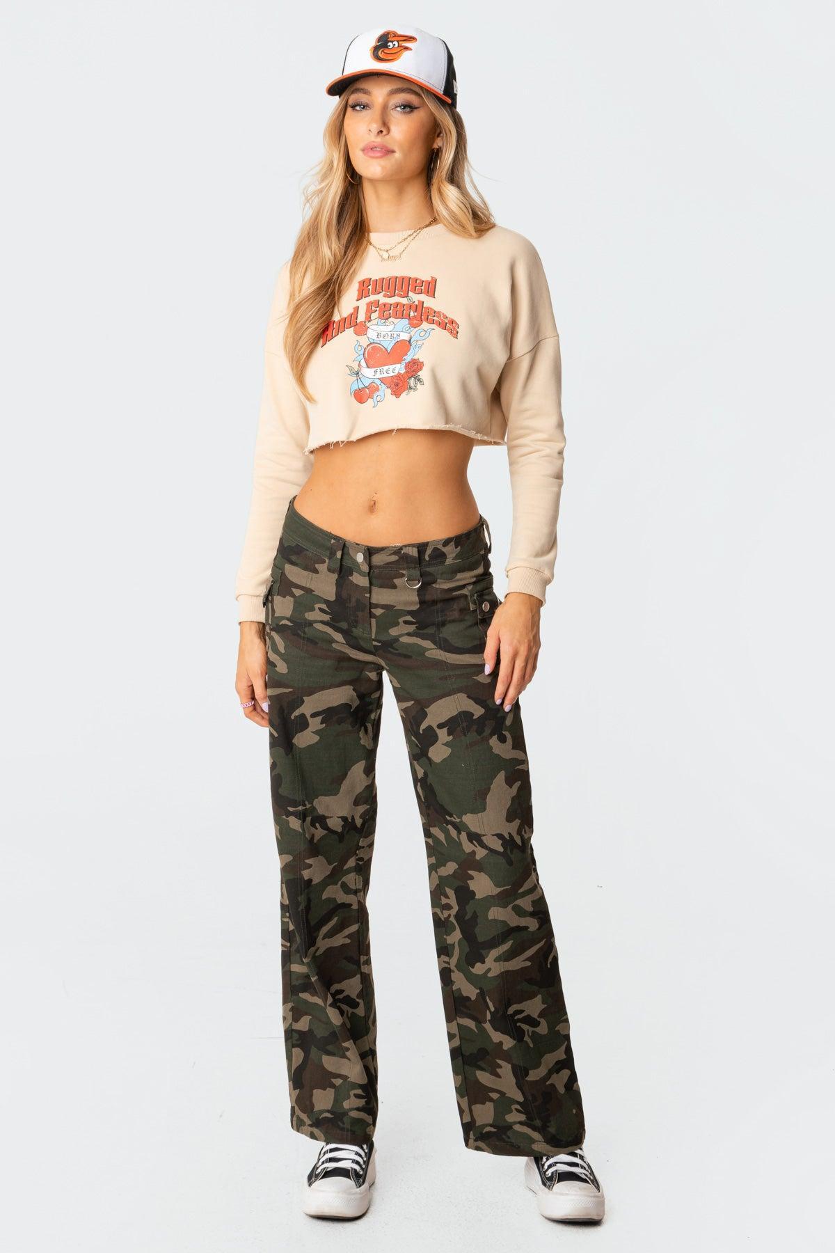 Rugged Cropped Sweatshirt Product Image