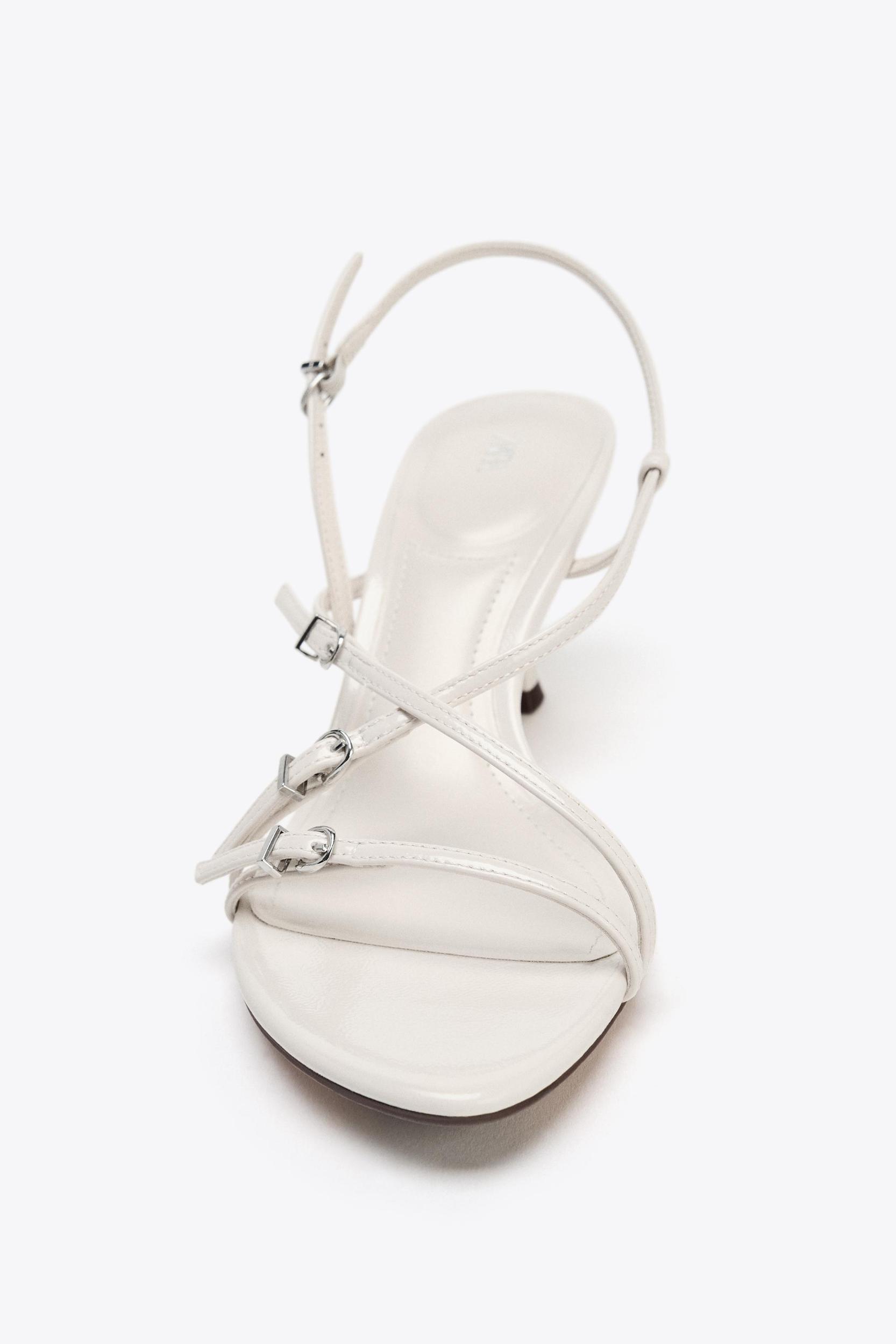 BUCKLED HEELED SANDALS Product Image