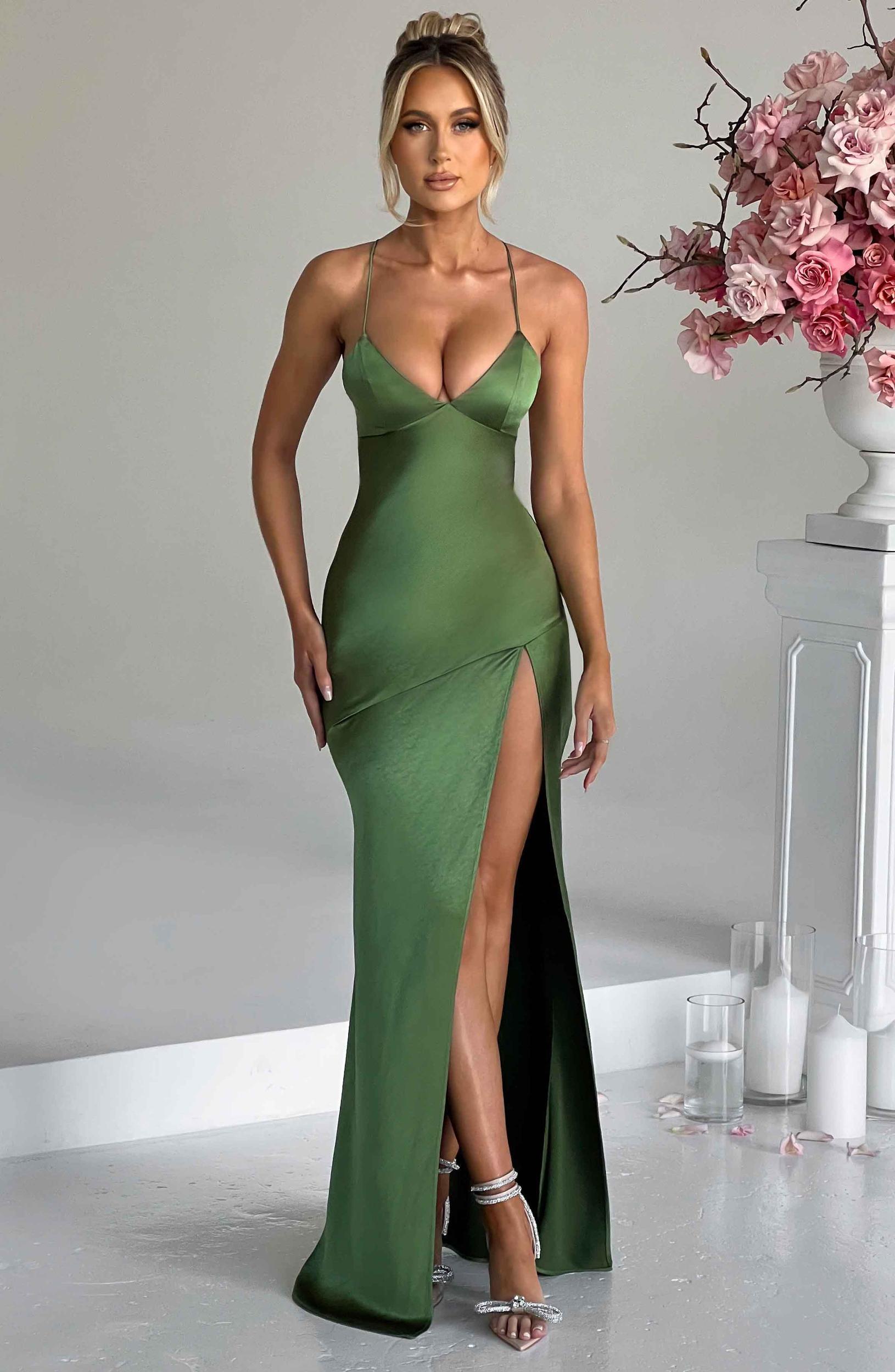 Isobel Maxi Dress - Emerald Product Image