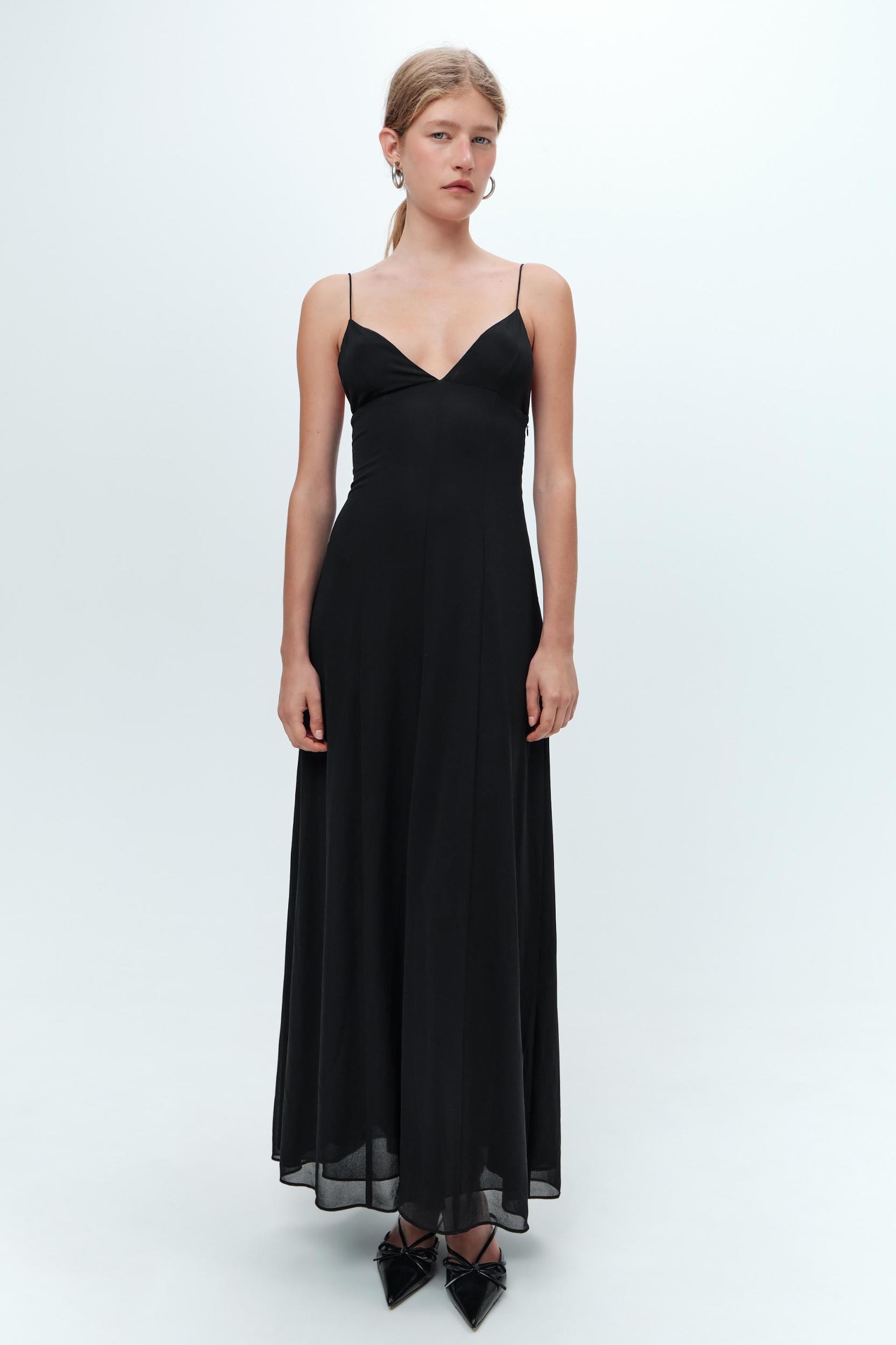 STRAPPY GEORGETTE DRESS Product Image