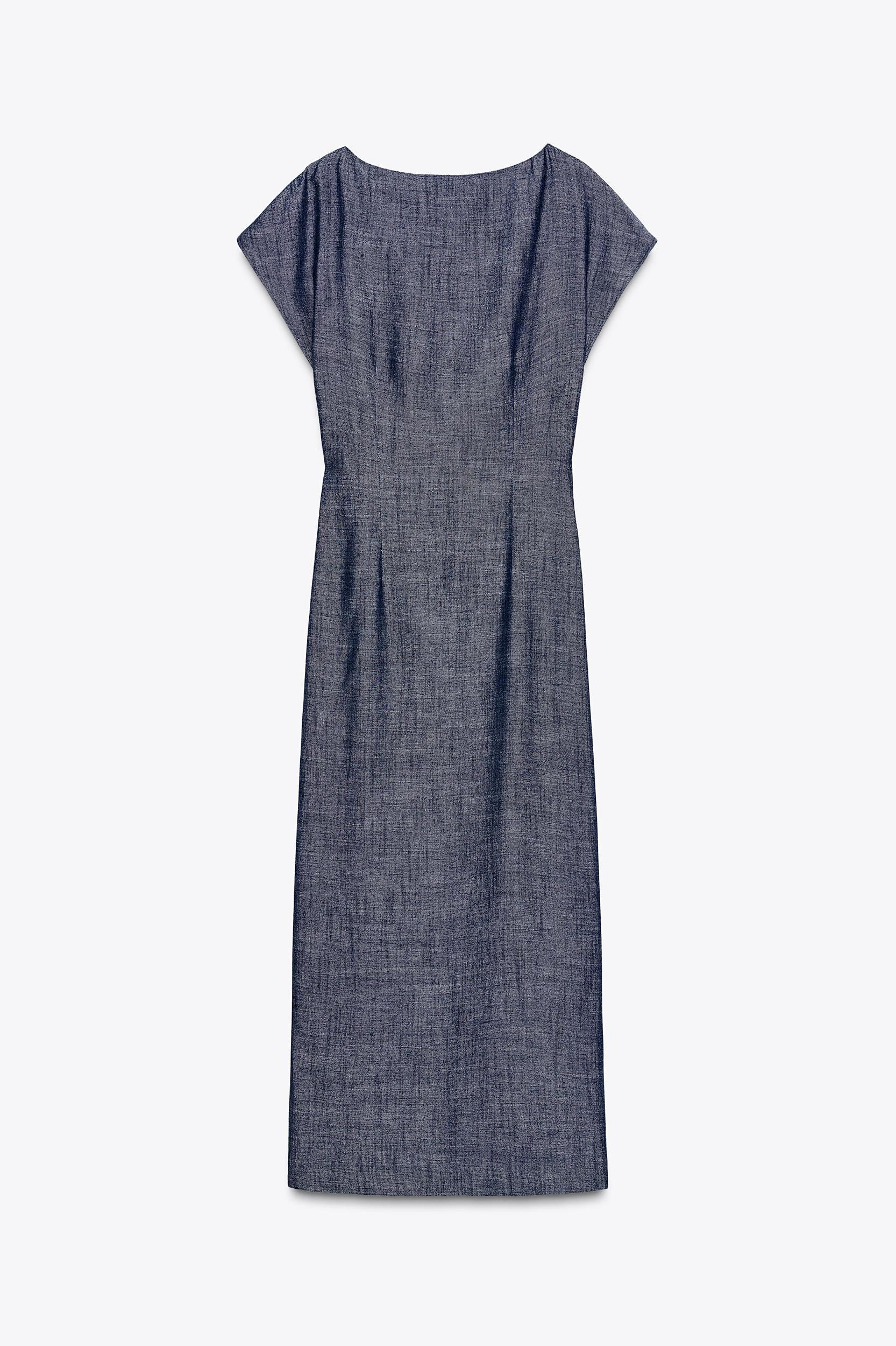 GOLD APPLIQUÉ MIDI DRESS Product Image
