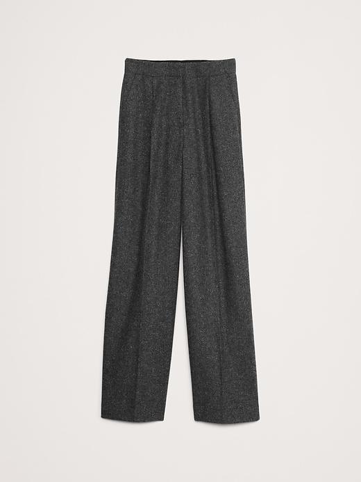 Relaxed Wide-Leg Italian Herringbone Pant Product Image