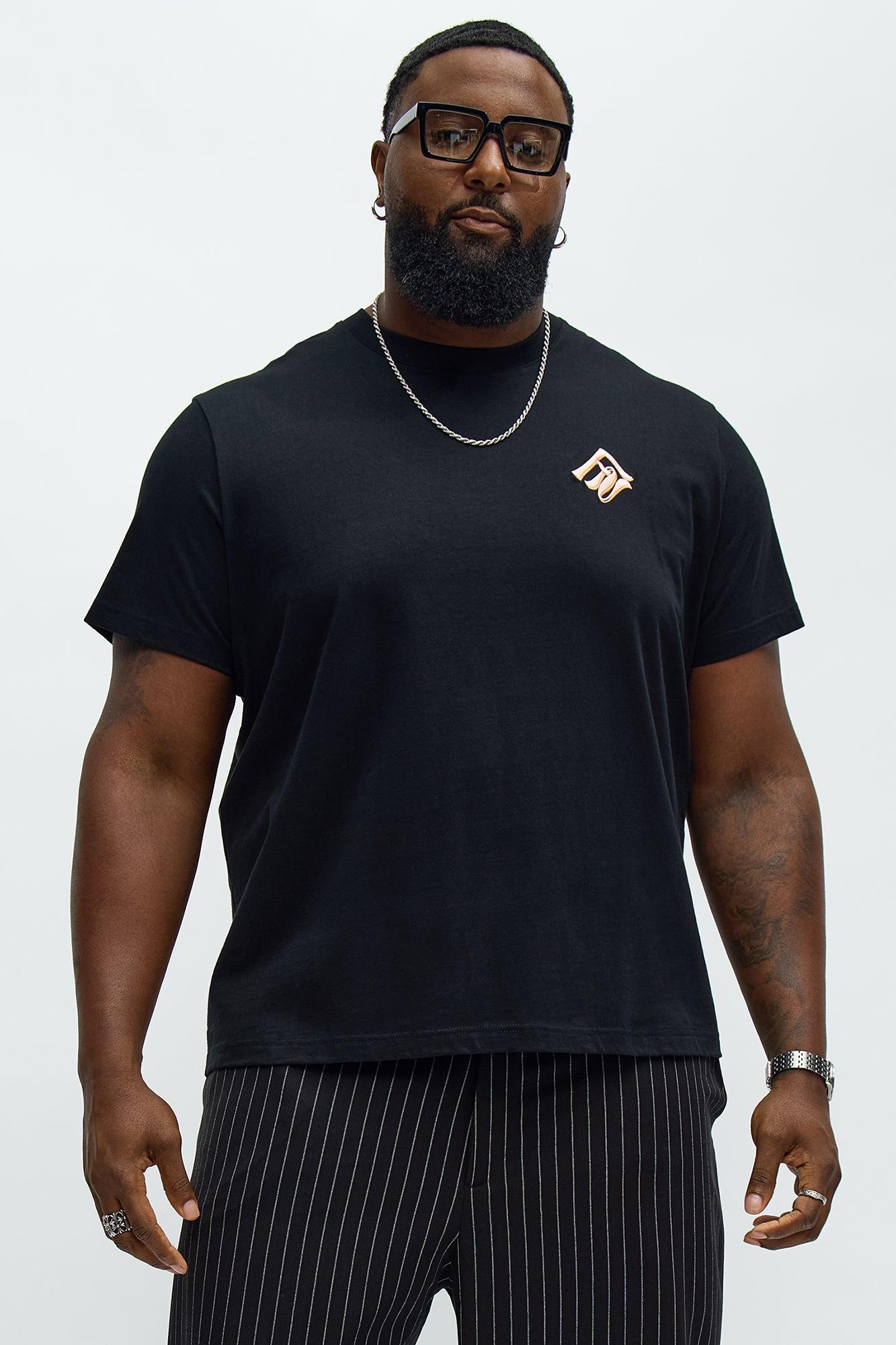 Chateau Embroidered Short Sleeve Tee - Black Product Image