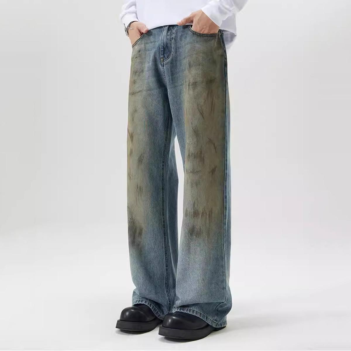 Men's Mud-Dyed Dirtyfit Loose Bootcut Jeans Product Image