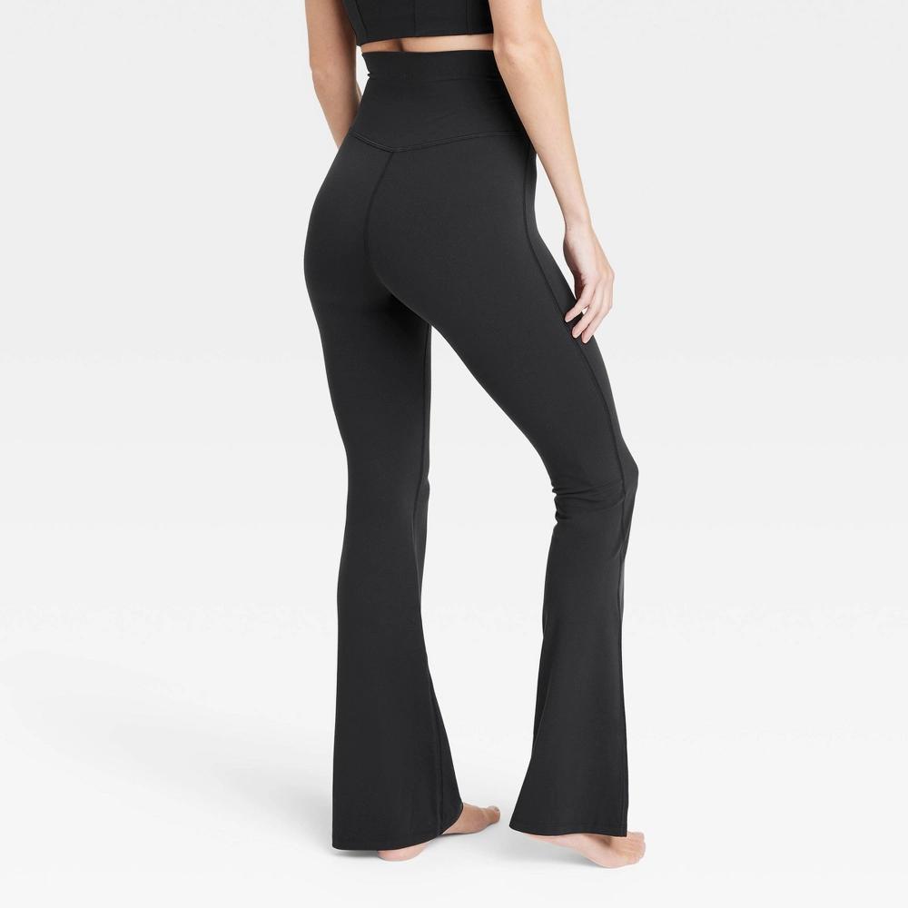 Womens Everyday Soft Ultra High-Rise Flare Leggings - All In Motion Black XS Product Image