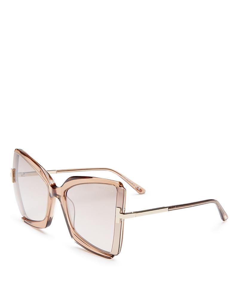 Gia Semi-Rimless Butterfly Sunglasses Product Image
