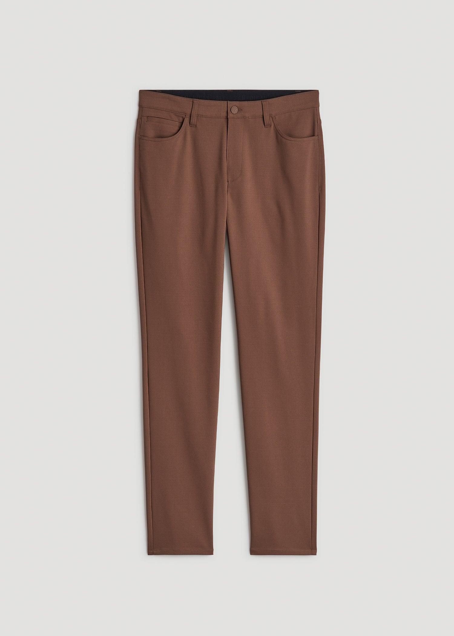 365 Stretch 5-Pocket TAPERED Pants for Tall Men in Otter Brown Product Image