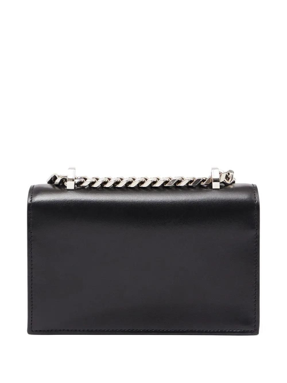ALEXANDER MCQUEEN Skull-motif Leather Shoulder Bag In Black Product Image
