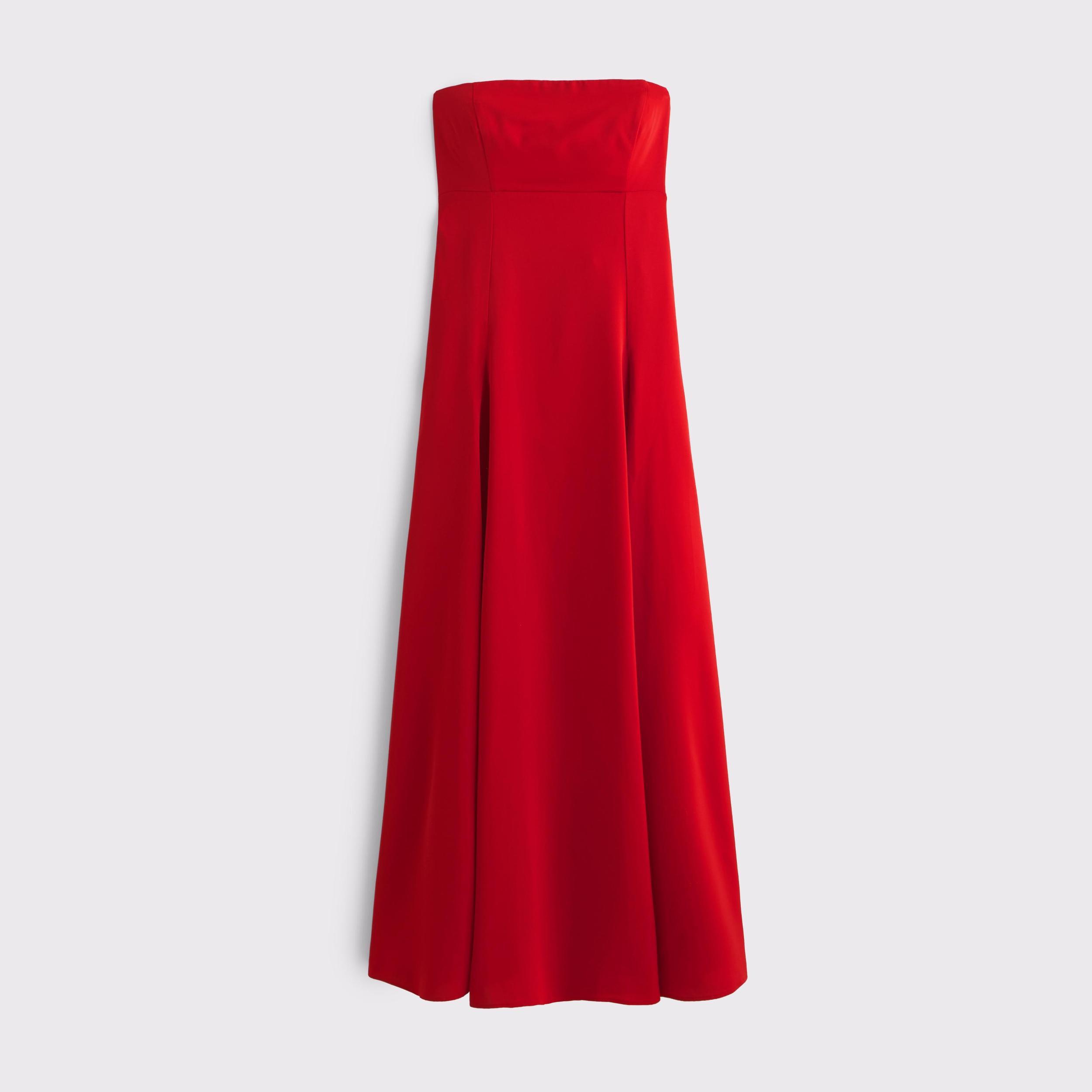Godet Clasp-Back Midi Dress Product Image