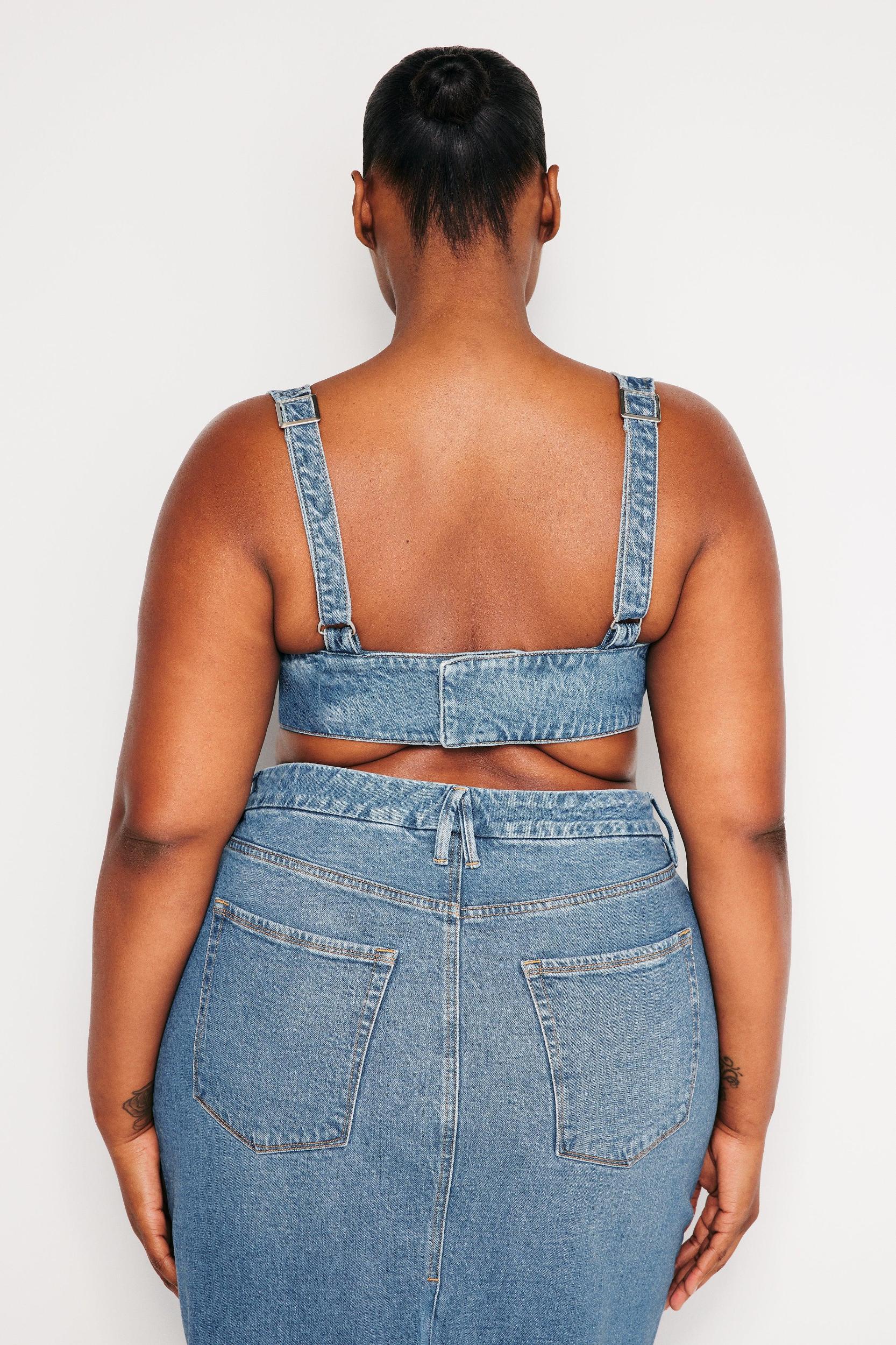 DENIM BRA TOP | INDIGO599 Product Image