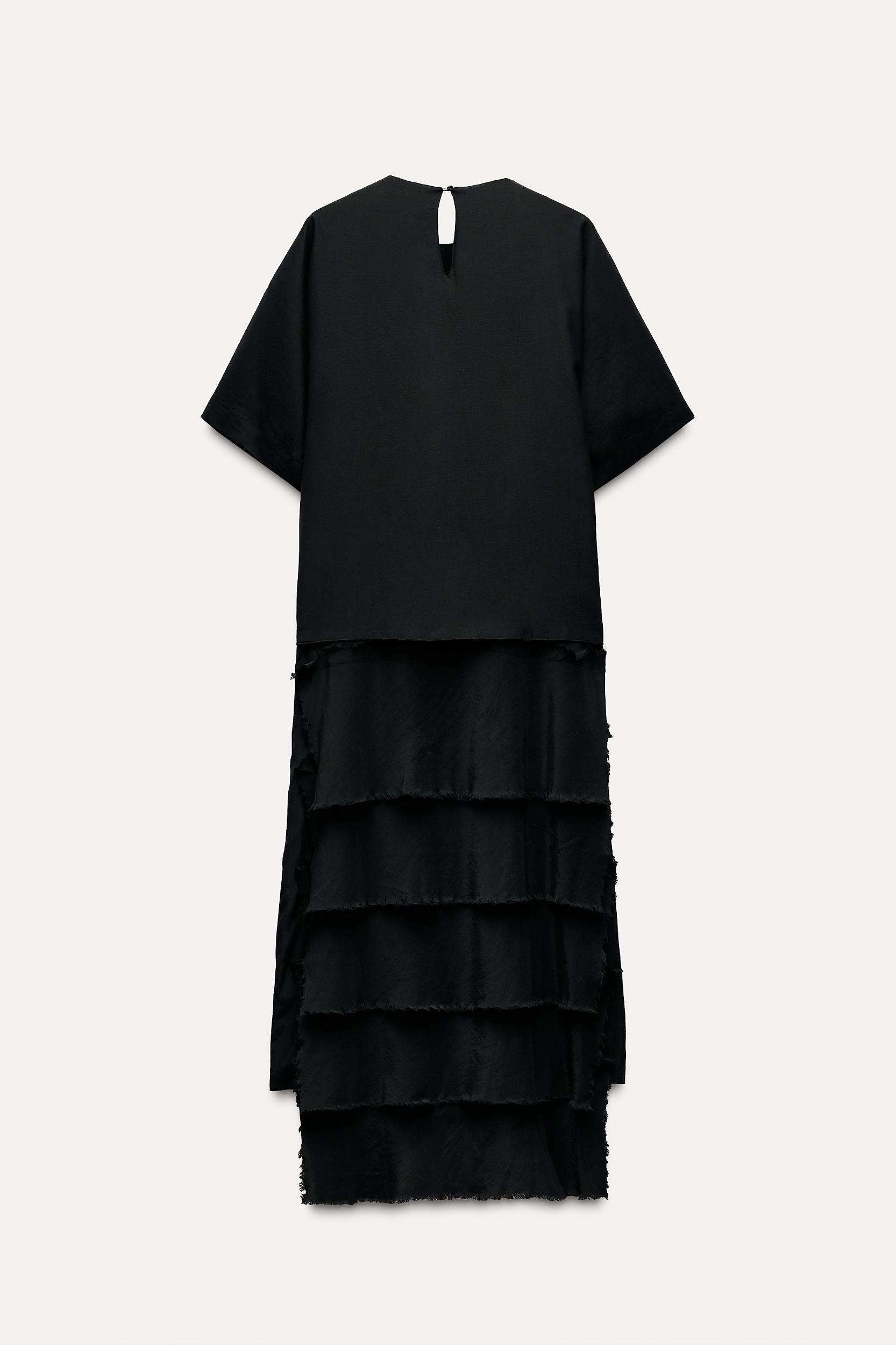 RUFFLED DRESS ZW COLLECTION Product Image