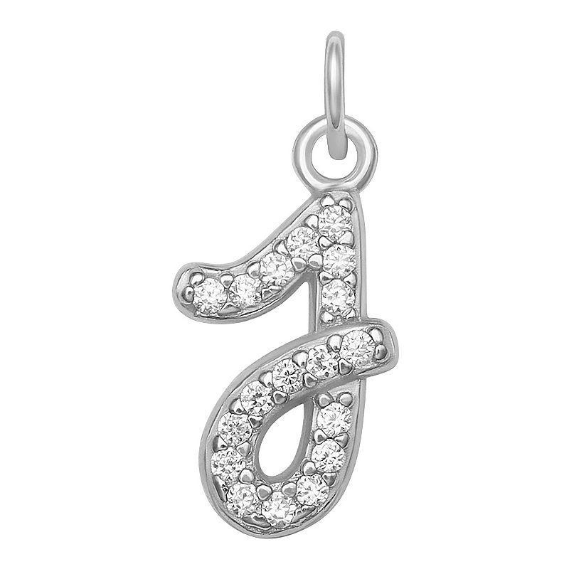 LC Lauren Conrad Sterling Silver Cubic Zirconia Initial Charm, Womens, Gold Tone O Product Image
