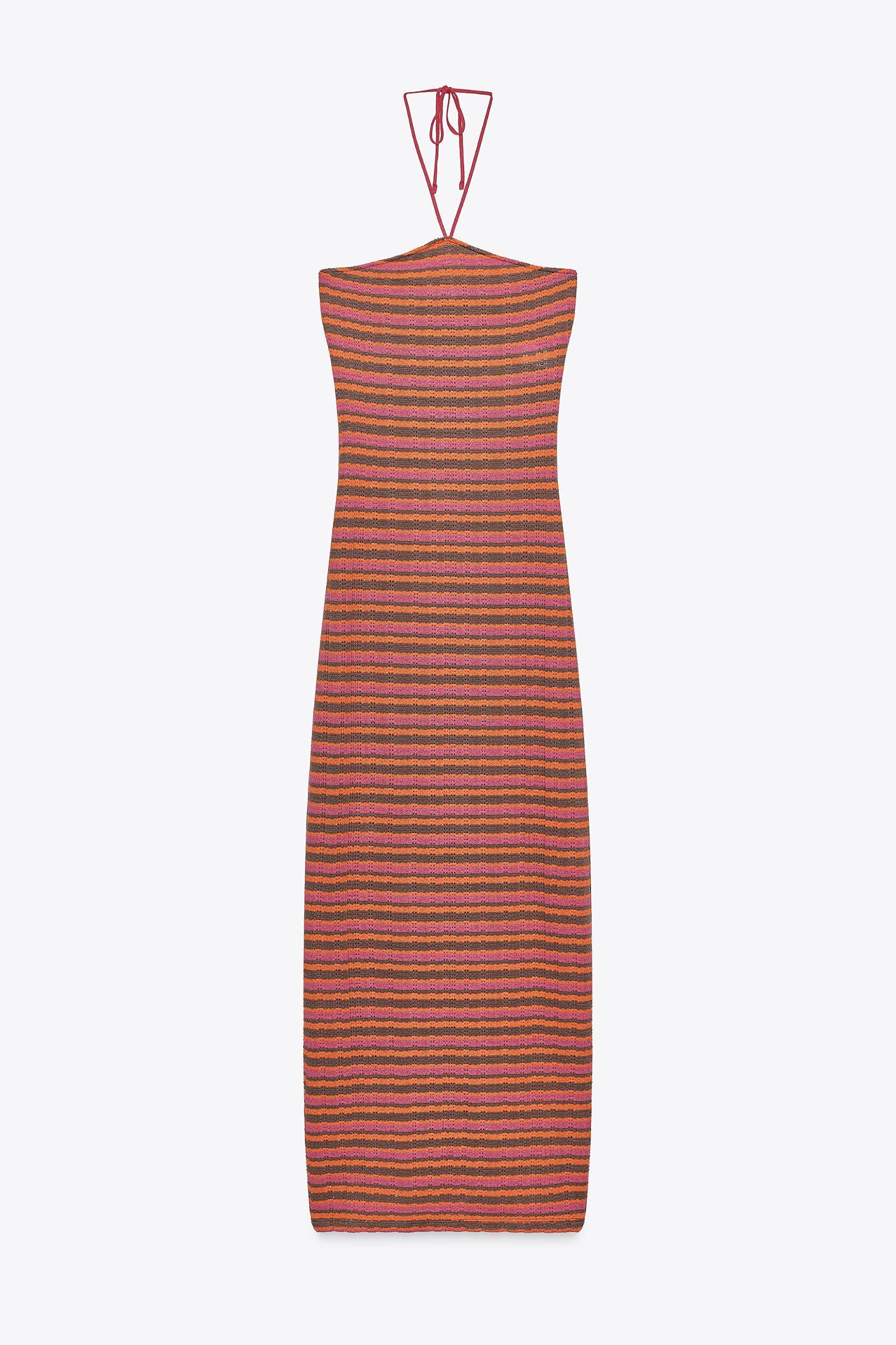 STRIPED JACQUARD DRESS Product Image