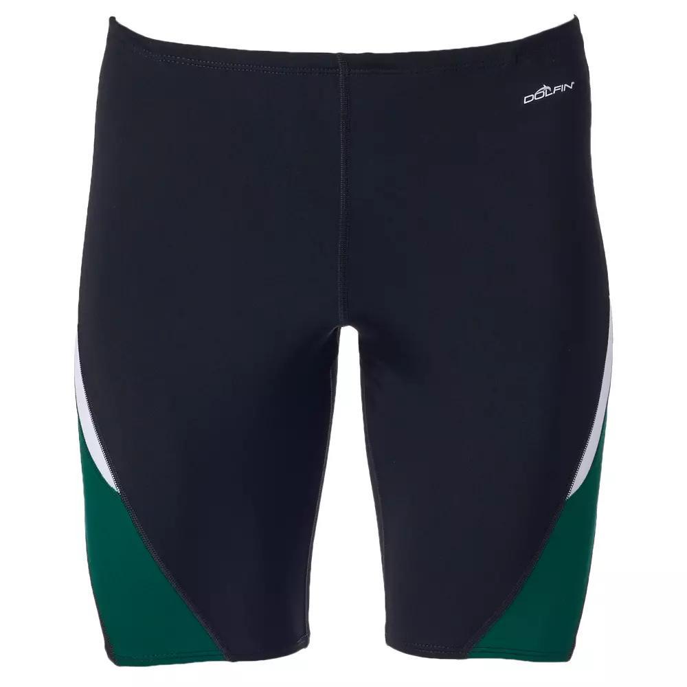 Men's Dolfin Jammer Swim Trunks, Size: 22, Black Green Product Image