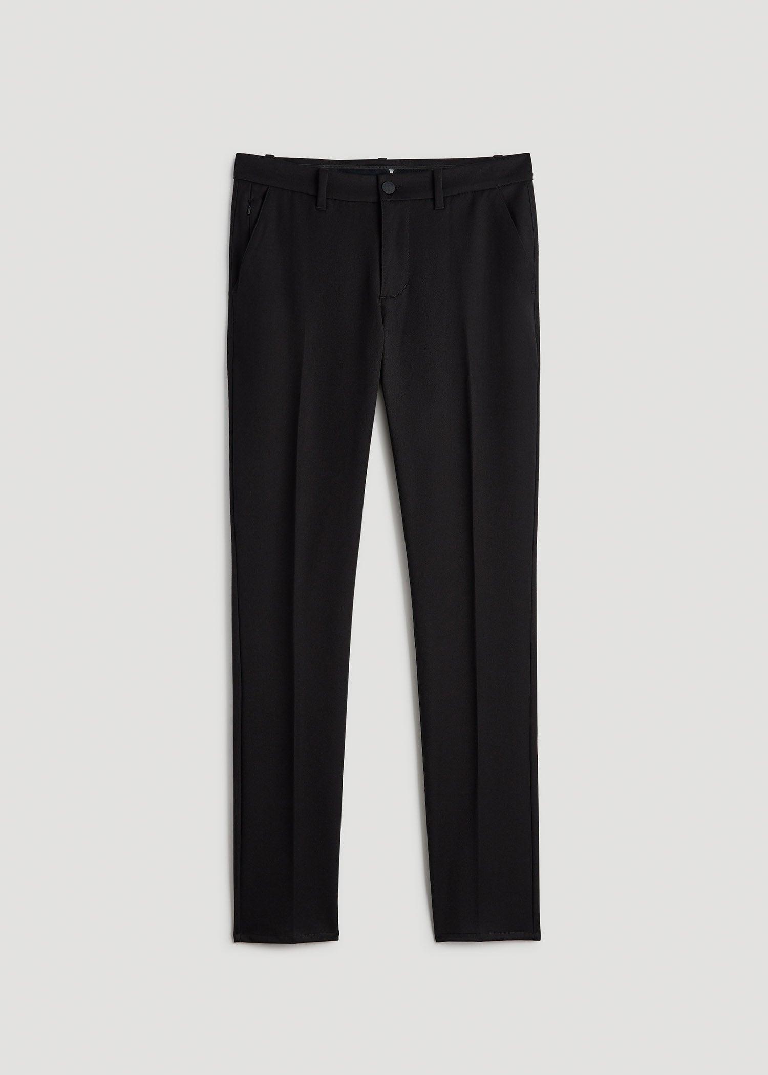 TAPERED-FIT Stretch Dress Pants for Tall Men in Charcoal Heather Product Image